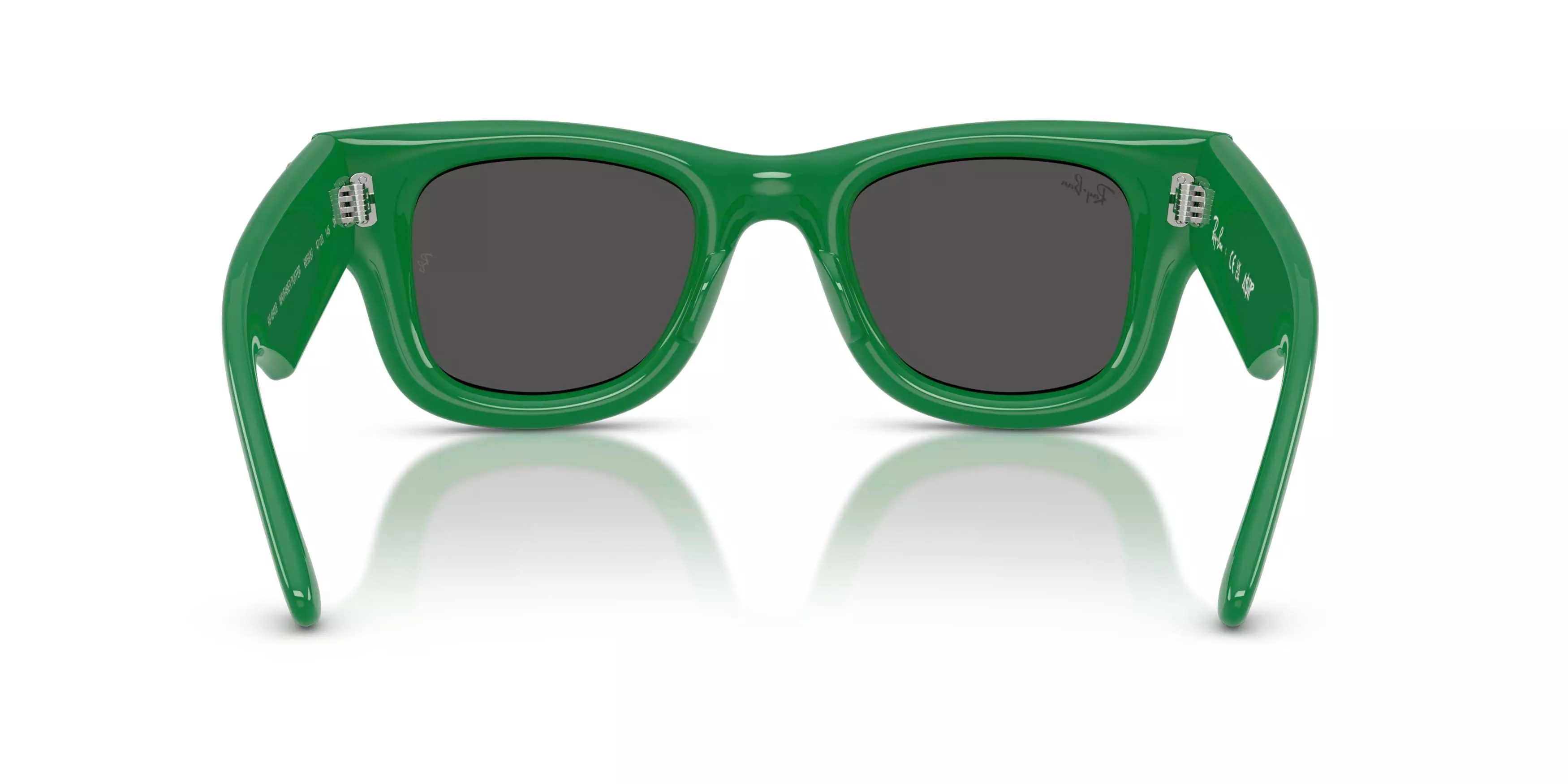 Ray-Ban Wayfarer Puffer Crystal Edition Ultra Black Sunglasses &ndash; Polished Green - GREEN/BLACK