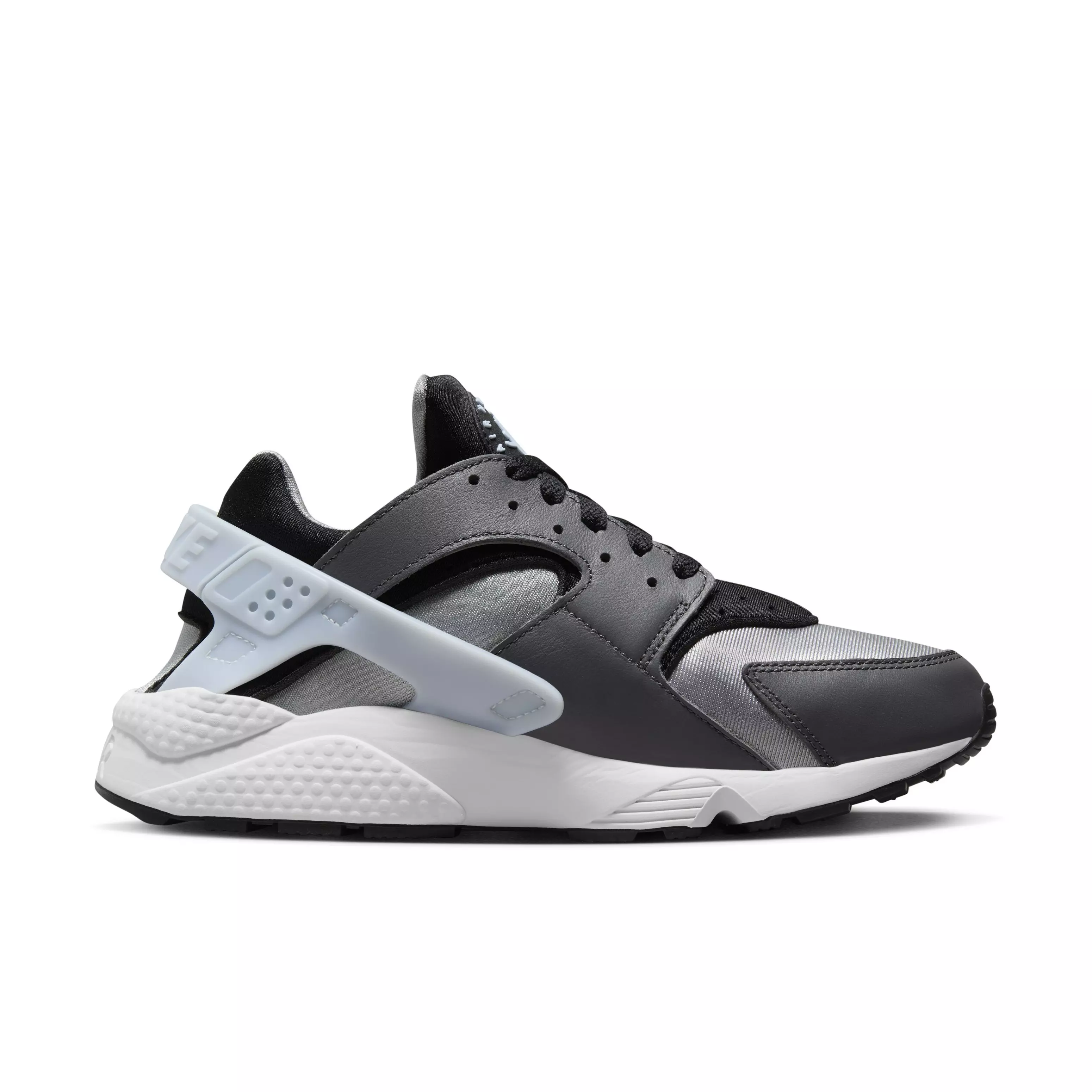 Nike Air Huarache "Black/Light Smoke Grey/Blue Tint/Iron Grey" Men's Shoe - BLACK/LT GREY/BLUE/GREY