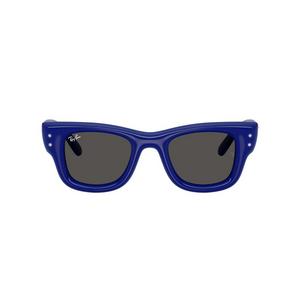 Ray-Ban Wayfarer Puffer Crystal Edition Ultra Black Sunglasses &ndash; Polished Blue & Strass
