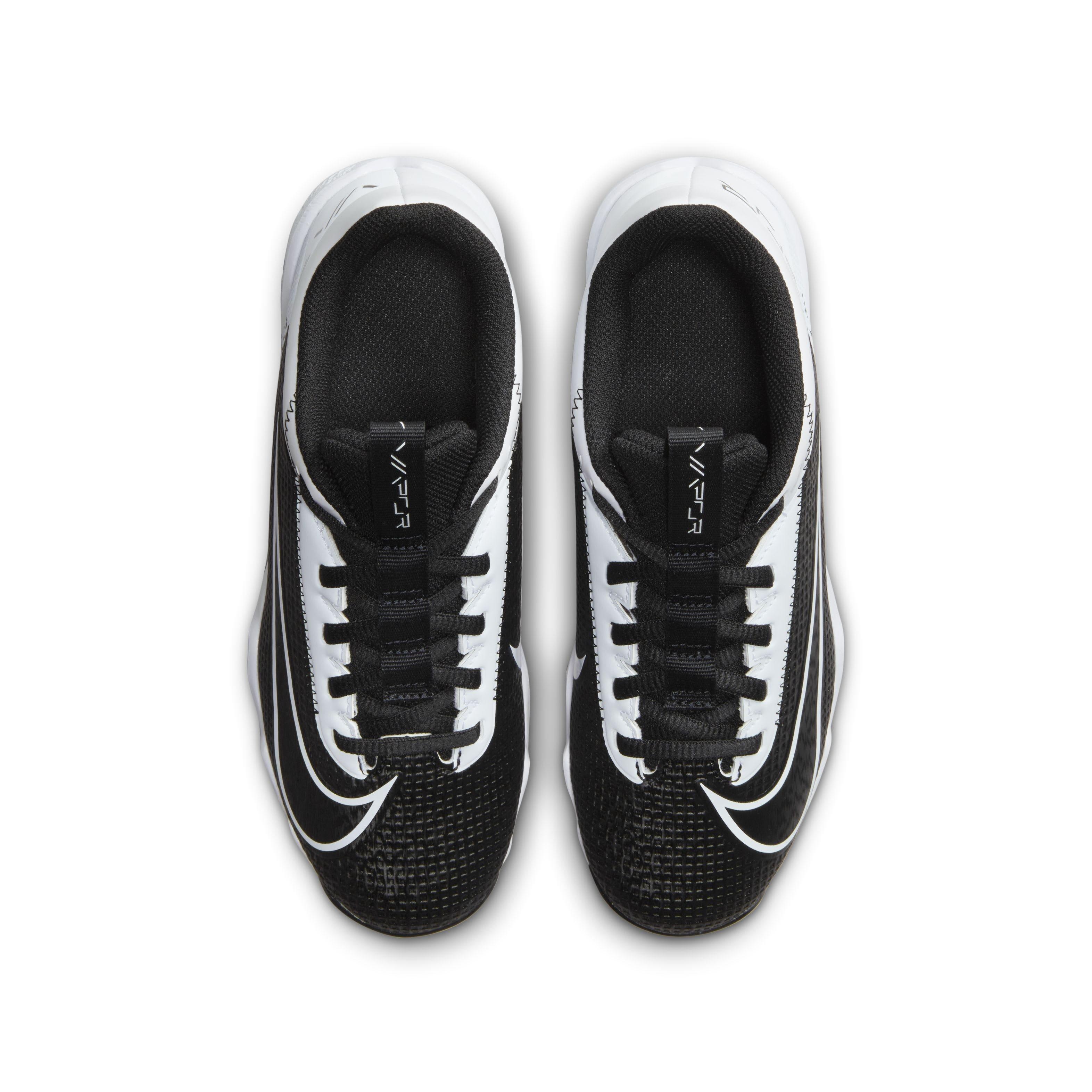 Nike Vapor Edge Shark 2 "Black/Black/White" Grade School Boys' Football Cleat - BLACK/BLACK/WHITE Thumbnail View 4