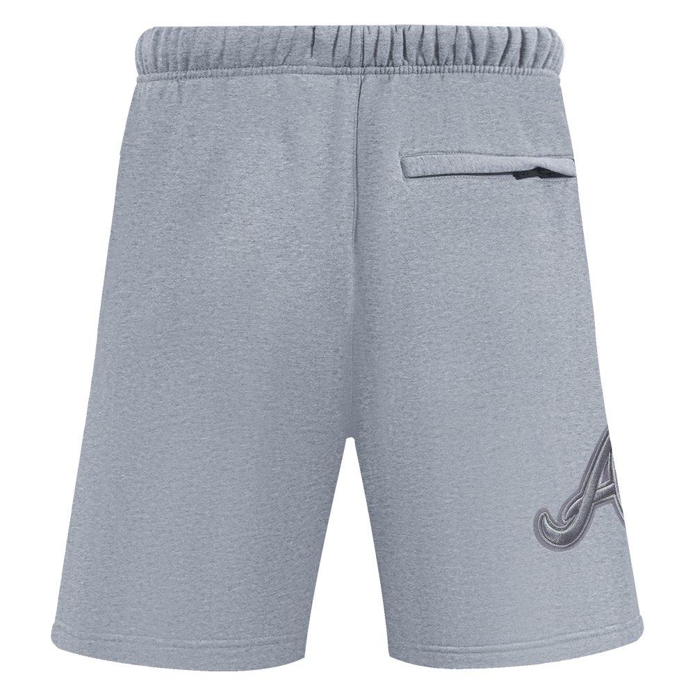 Pro Standard Men's MLB Atlanta Braves Neutral Fleece Short - DK GREY Thumbnail View 2