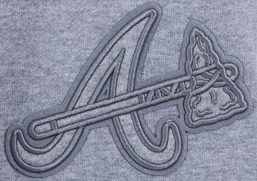 Pro Standard Men's MLB Atlanta Braves Neutral Fleece Short - DK GREY