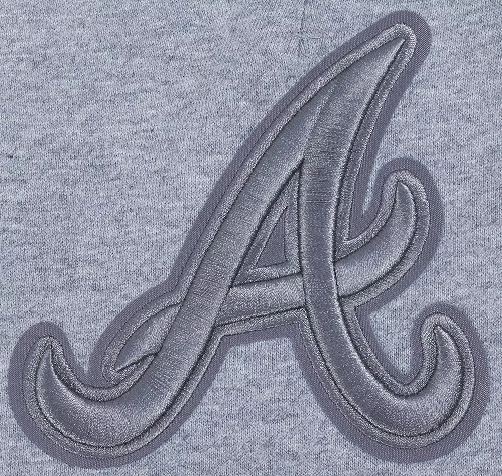 Pro Standard Men's MLB Atlanta Braves Neutral Fleece Short - DK GREY