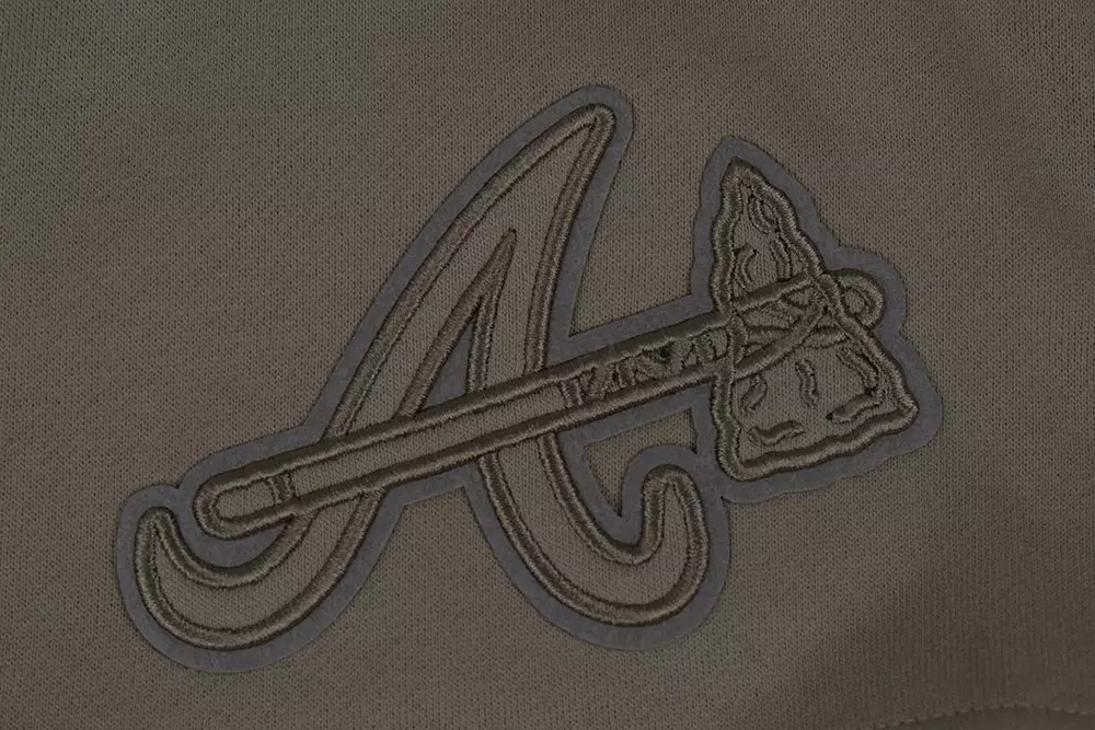 Pro Standard Men's MLB Atlanta Braves Neutral Fleece Short - DK BROWN