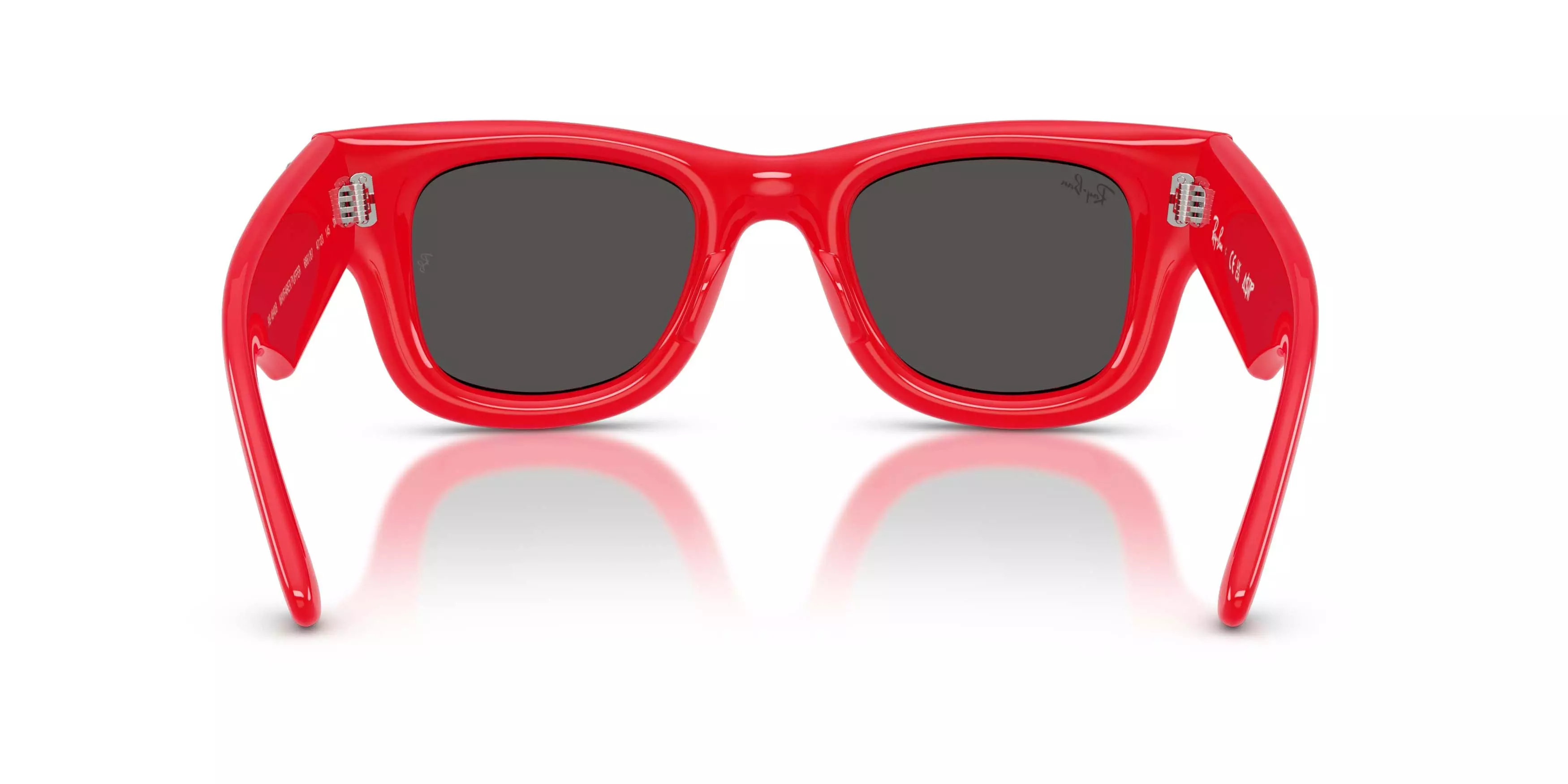 Ray-Ban Wayfarer Puffer Crystal Edition Ultra Black Sunglasses &ndash; Polished Red & Strass - RED/BLACK