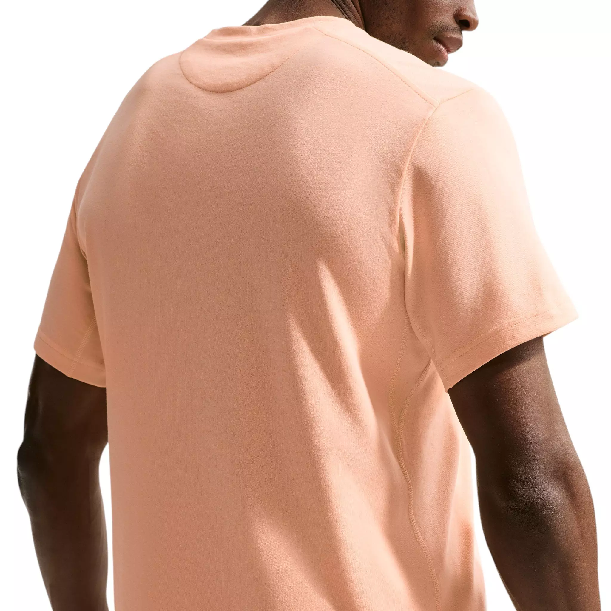 Nike Men's Primary Dri-FIT Short Sleeve Versatile Top - Peach - PEACH