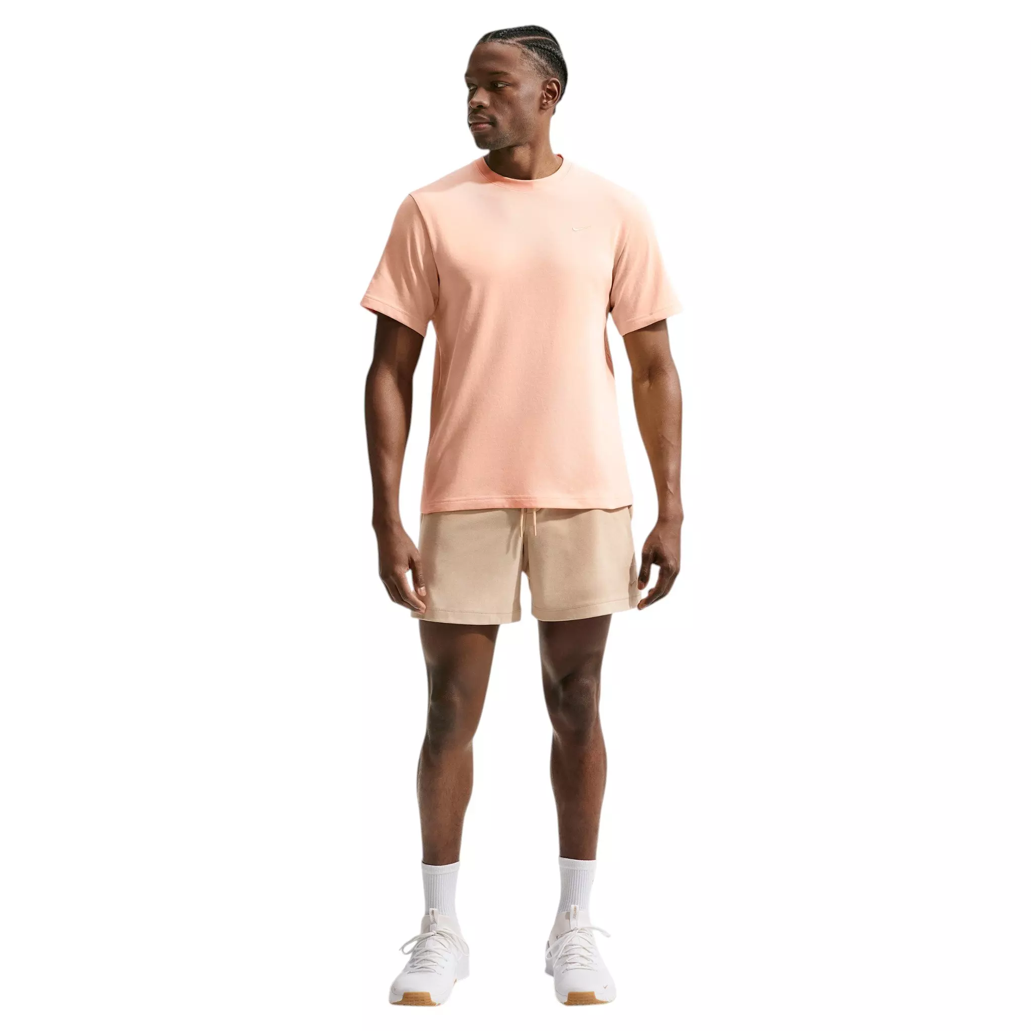 Nike Men's Primary Dri-FIT Short Sleeve Versatile Top - Peach - PEACH