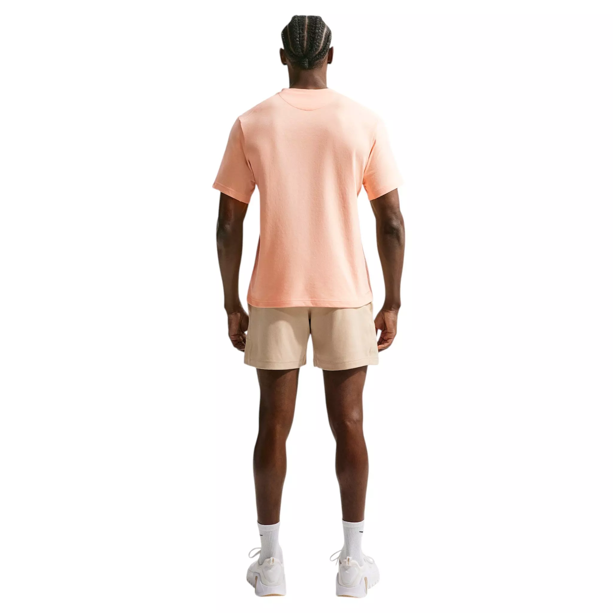 Nike Men's Primary Dri-FIT Short Sleeve Versatile Top - Peach - PEACH