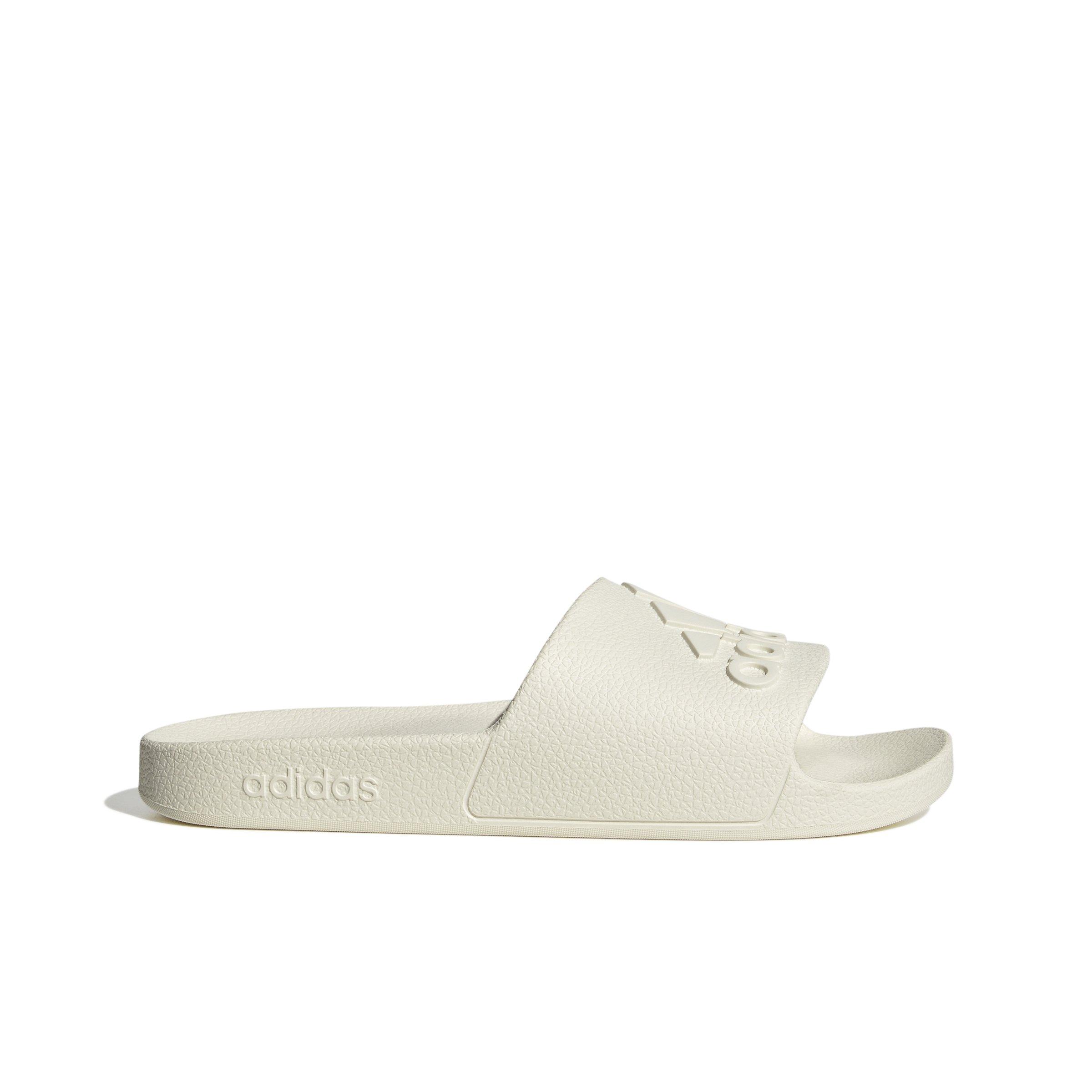 adidas Adilette Aqua "Off White/Off White/Off White" Unisex Slide - OFF WHITE/OFF WHITE/OFF WHITE Thumbnail View 1