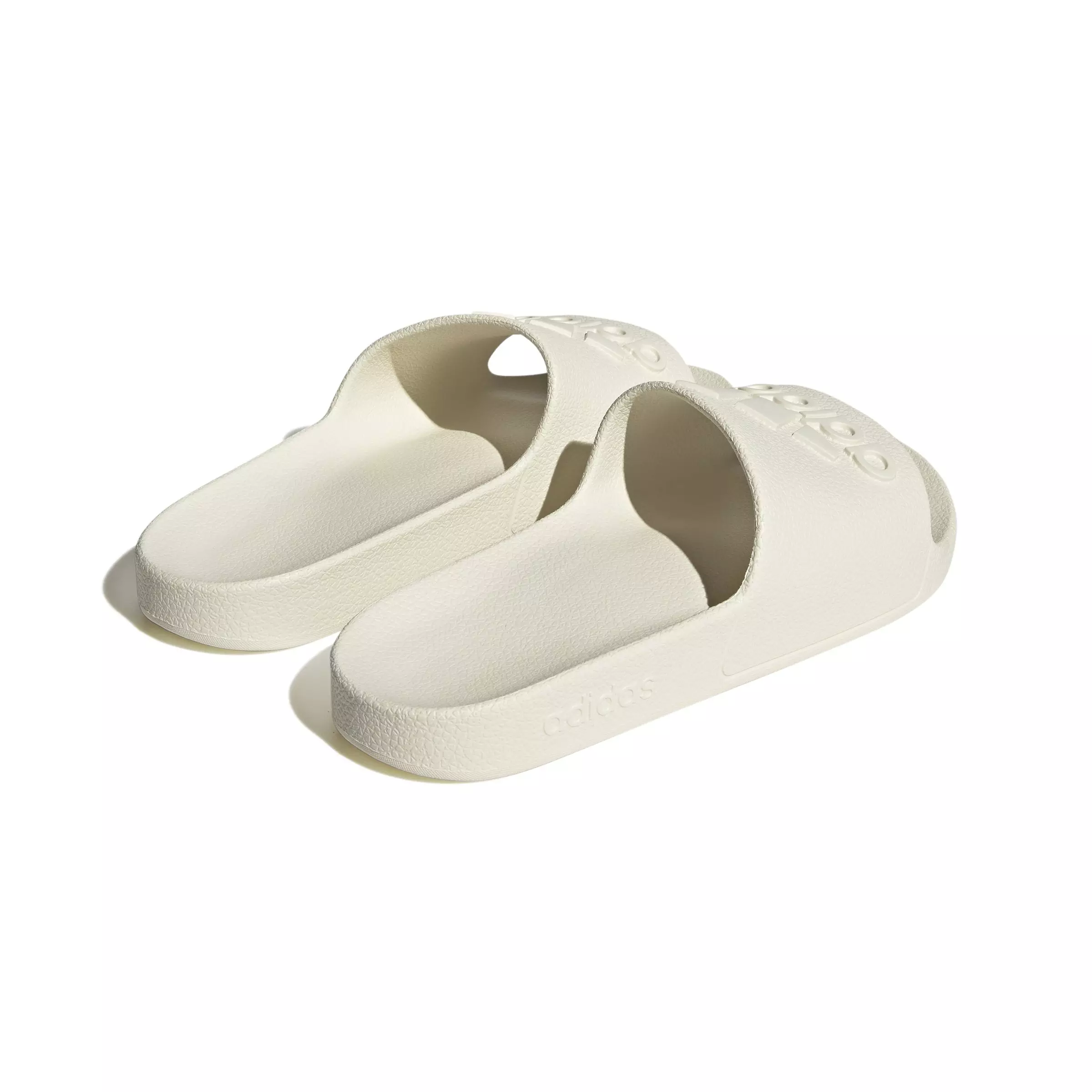 adidas Adilette Aqua "Off White/Off White/Off White" Unisex Slide - OFF WHITE/OFF WHITE/OFF WHITE