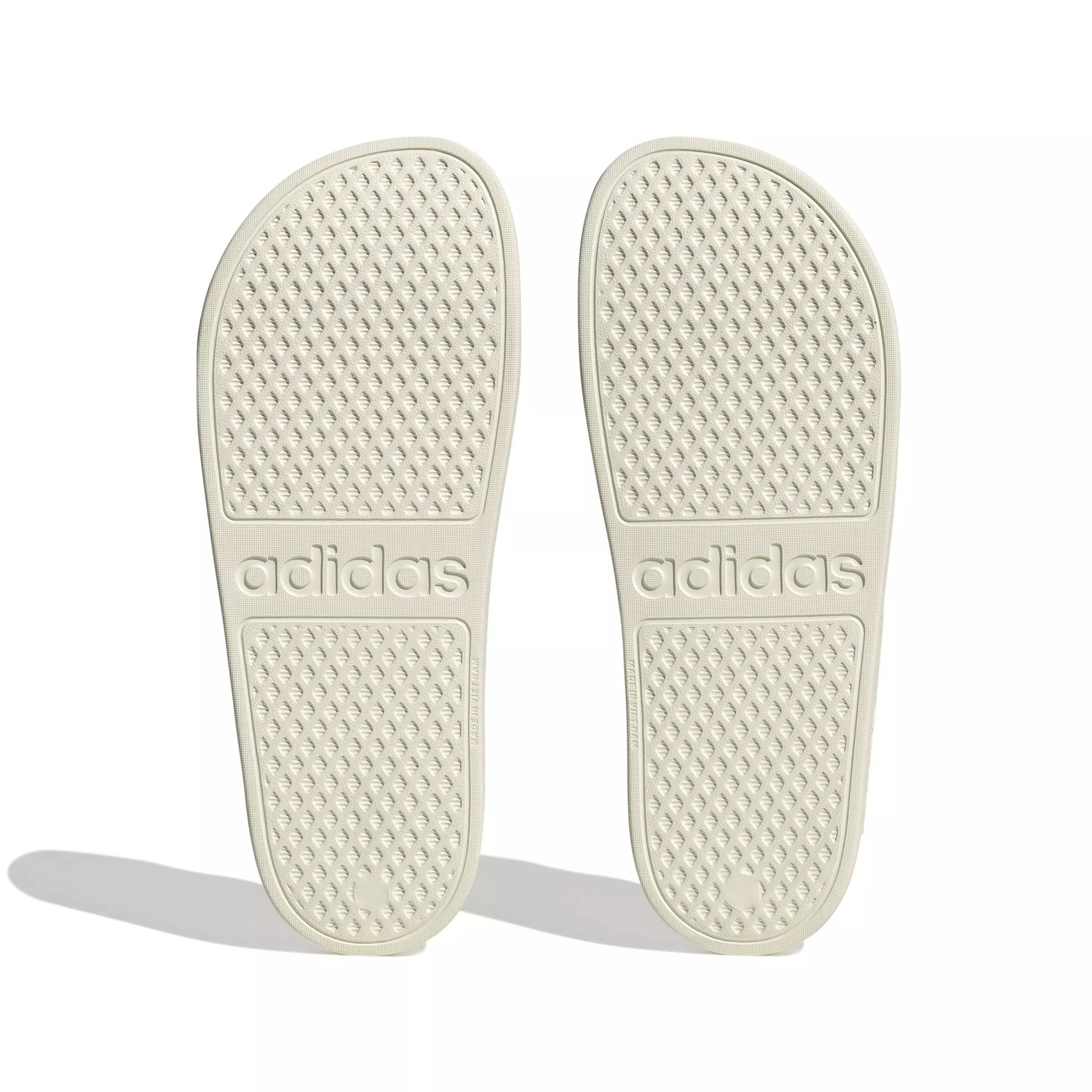 adidas Adilette Aqua "Off White/Off White/Off White" Unisex Slide - OFF WHITE/OFF WHITE/OFF WHITE