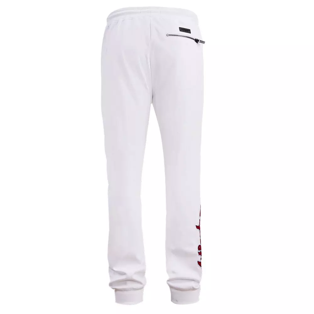 Pro Standard Men's MLB Atlanta Braves Classic Chenille Joggers - WHITE