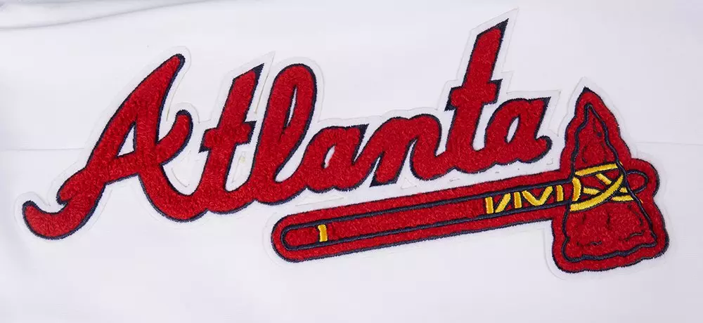 Pro Standard Men's MLB Atlanta Braves Classic Chenille Joggers - WHITE