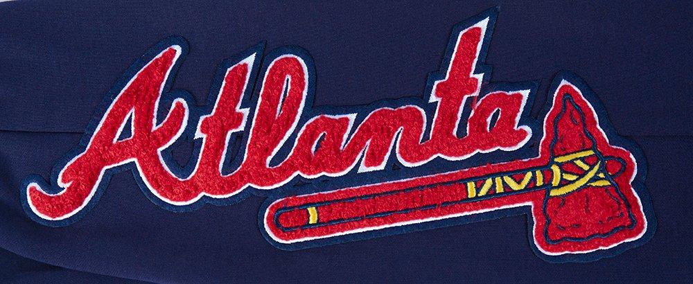 Pro Standard Men's MLB Atlanta Braves Classic Chenille Joggers - NAVY Thumbnail View 5