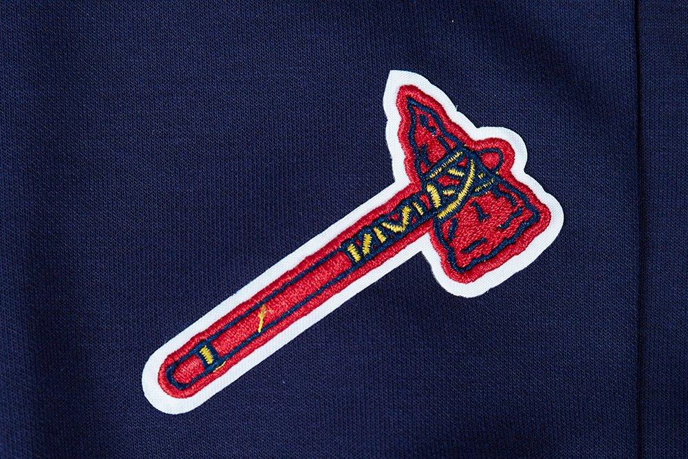 Pro Standard Men's MLB Atlanta Braves Classic Chenille Joggers - NAVY Thumbnail View 7