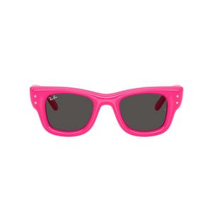 Ray-Ban Wayfarer Puffer Crystal Edition Ultra Black Sunglasses &ndash; Polished Pink & Strass