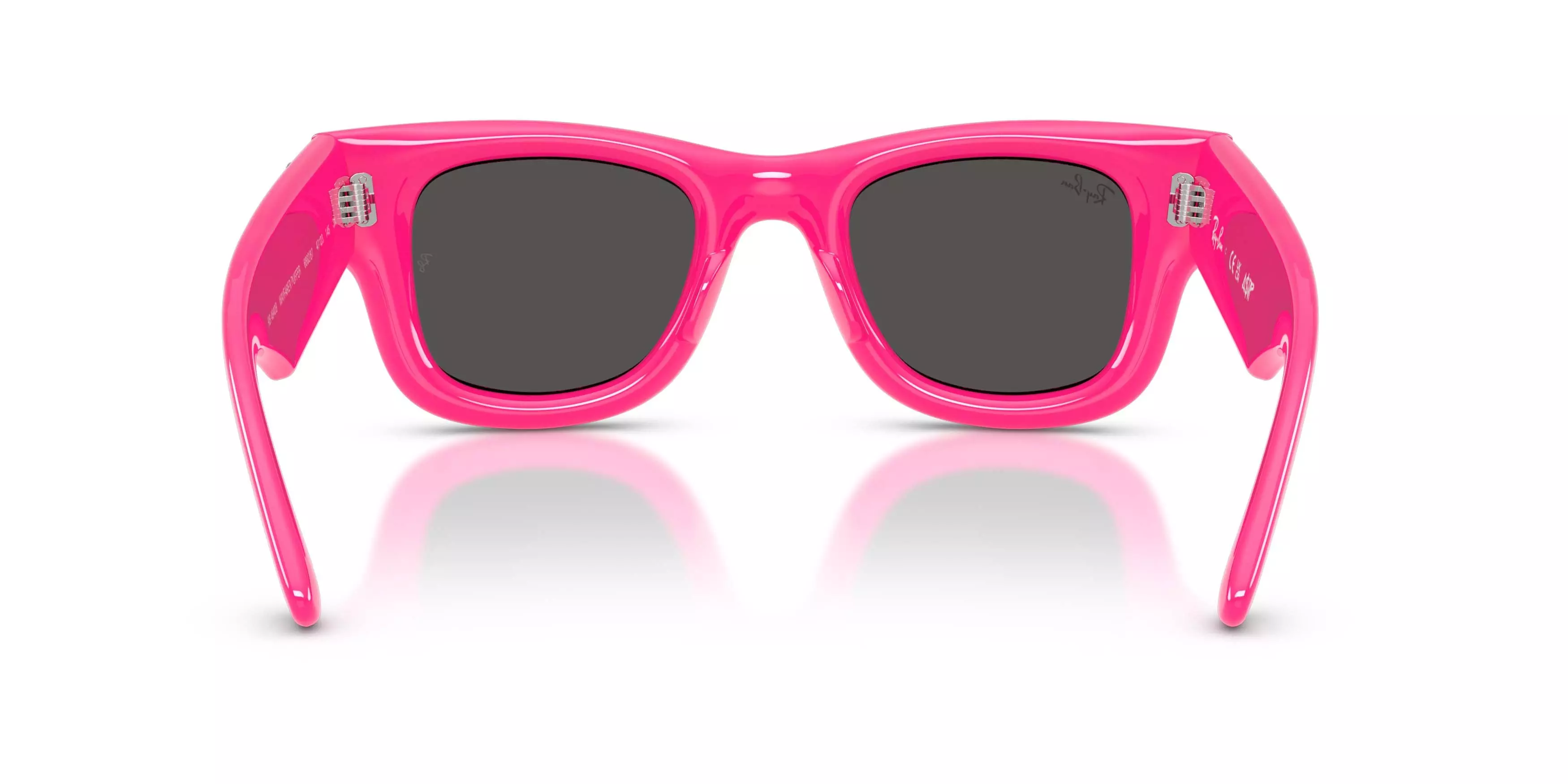 Ray-Ban Wayfarer Puffer Crystal Edition Ultra Black Sunglasses &ndash; Polished Pink & Strass - PINK/BLACK