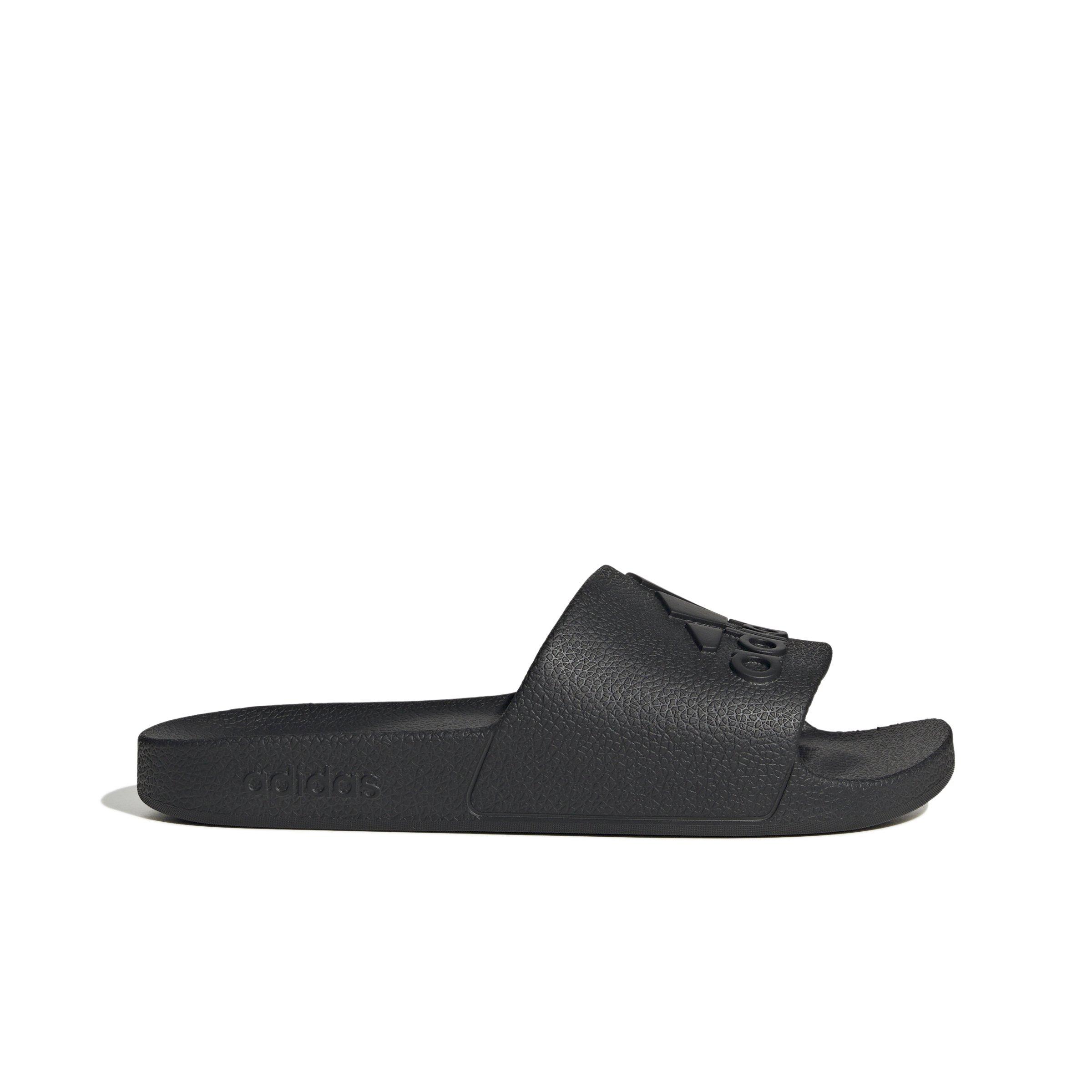 adidas Adilette Aqua "Core Black/Core Black/Core Black" Unisex Slide - BLACK/BLACK/BLACK Thumbnail View 1