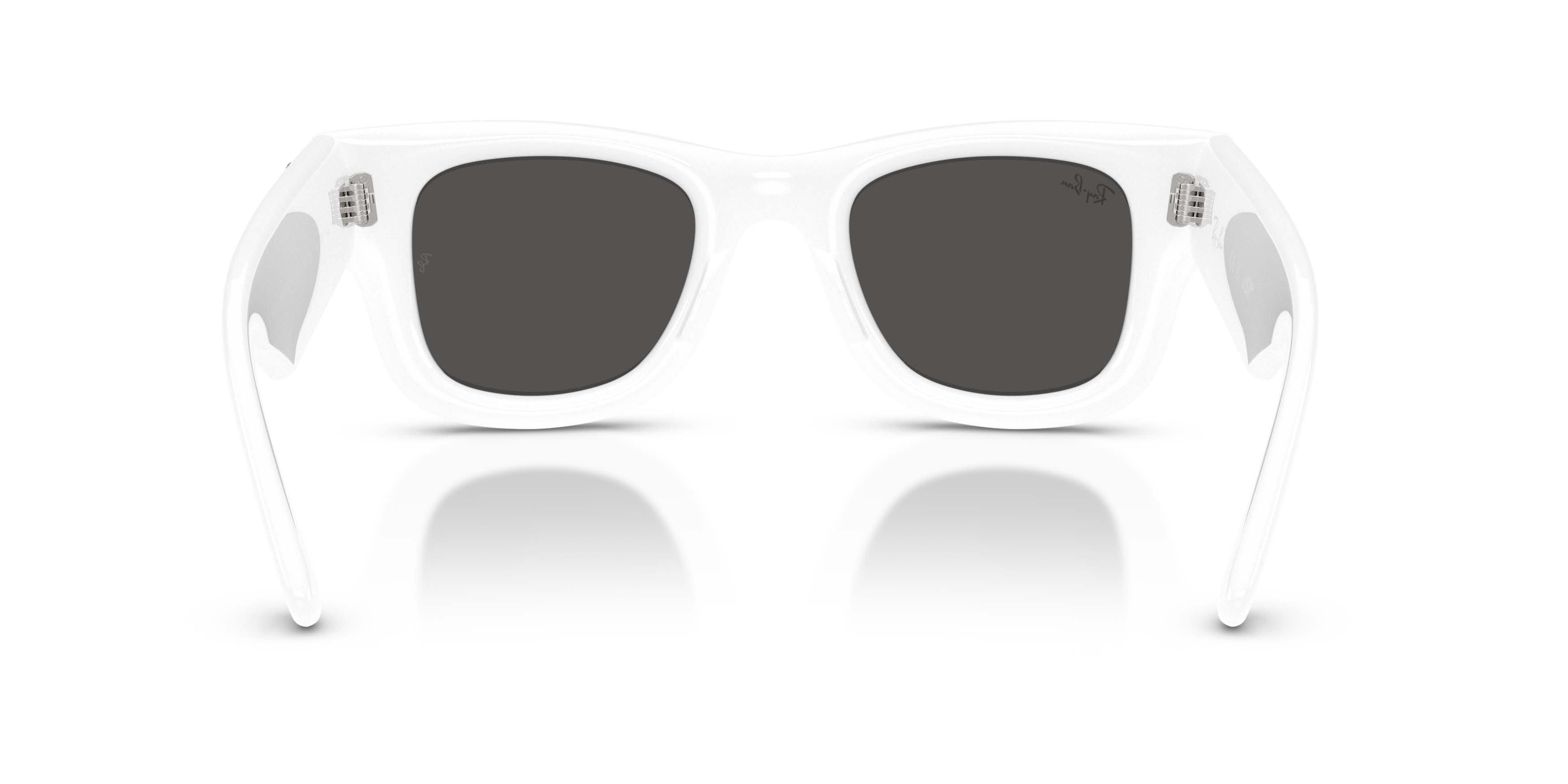 Ray-Ban Wayfarer Puffer Crystal Edition Ultra Black Sunglasses &ndash; Polished White & Strass - WHITE/BLACK Thumbnail View 4