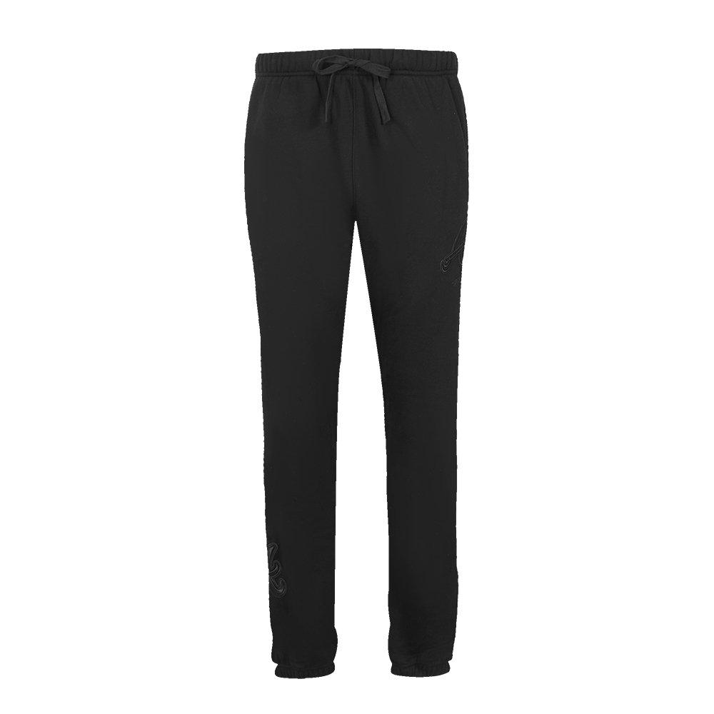 Pro Standard Men's MLB Atlanta Braves Neutral Sweatpants - BLACK