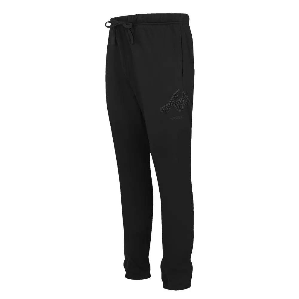 Pro Standard Men's MLB Atlanta Braves Neutral Sweatpants - BLACK