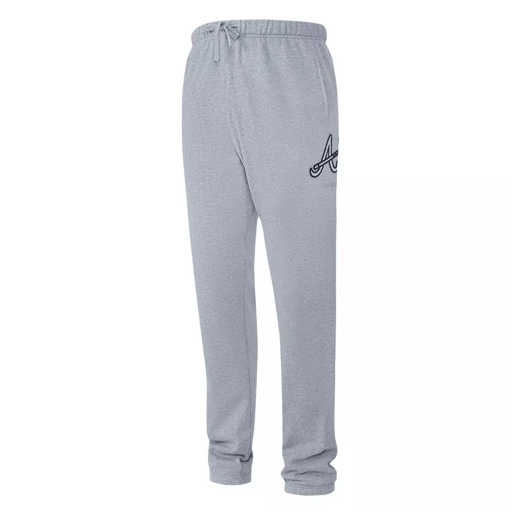 Pro Standard Men's MLB Atlanta Braves Neutral Sweatpants - DK GREY
