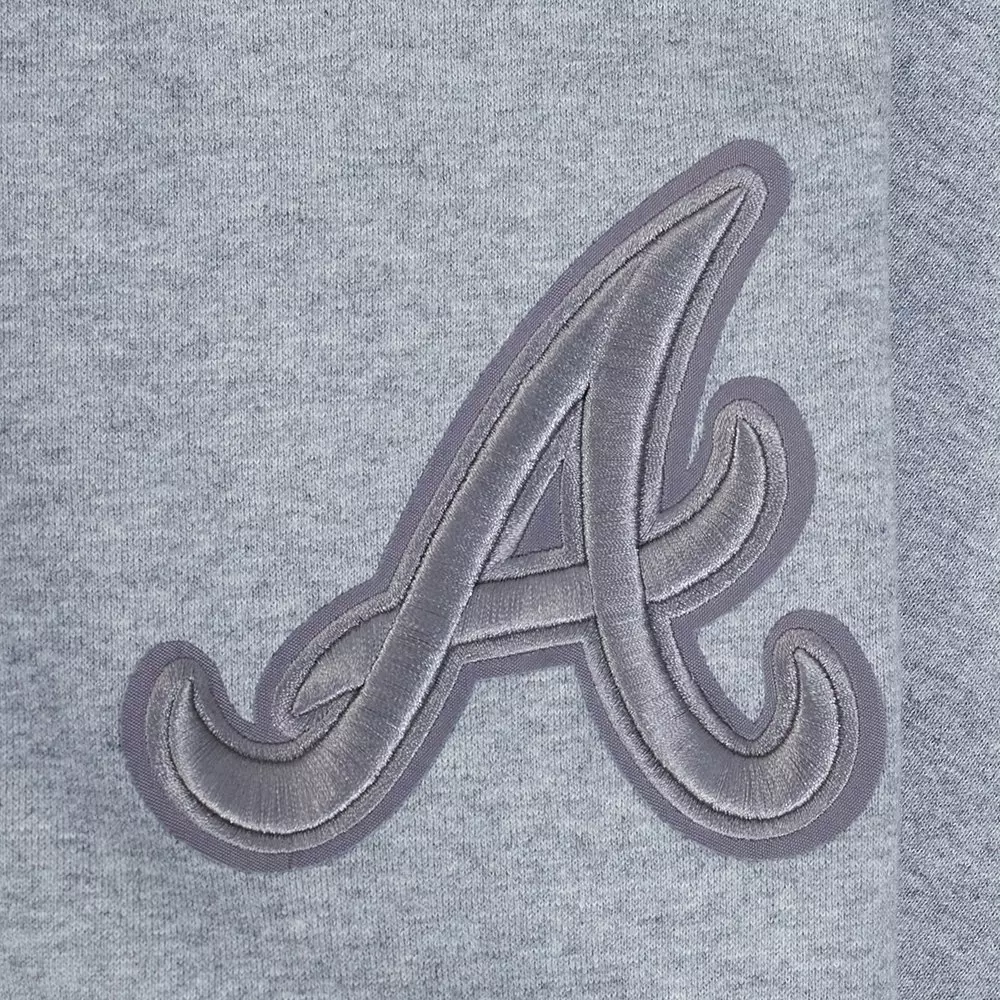 Pro Standard Men's MLB Atlanta Braves Neutral Sweatpants - DK GREY