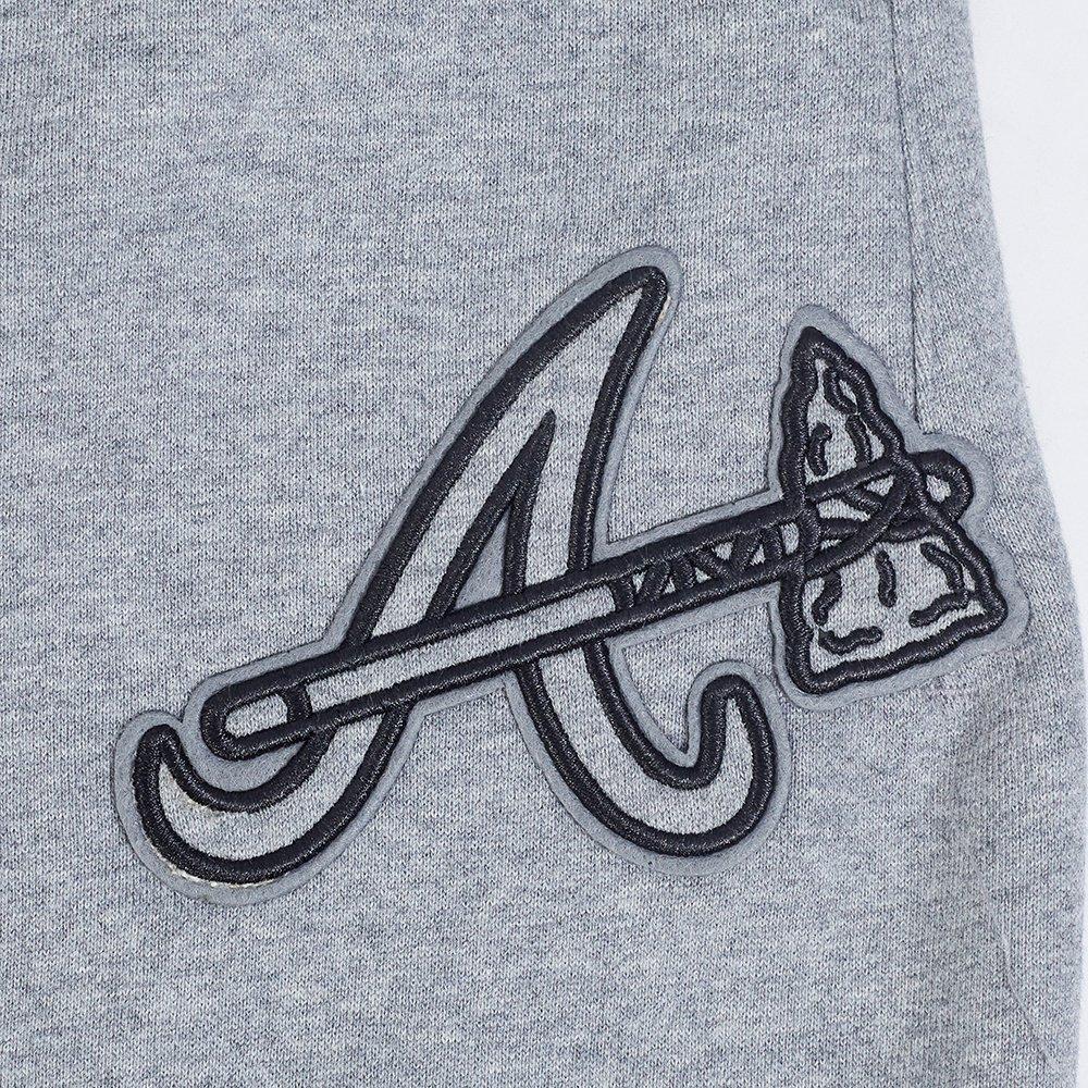 Pro Standard Men's MLB Atlanta Braves Neutral Sweatpants - DK GREY Thumbnail View 6