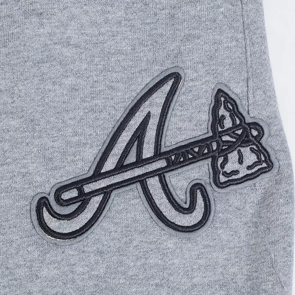 Pro Standard Men's MLB Atlanta Braves Neutral Sweatpants - DK GREY