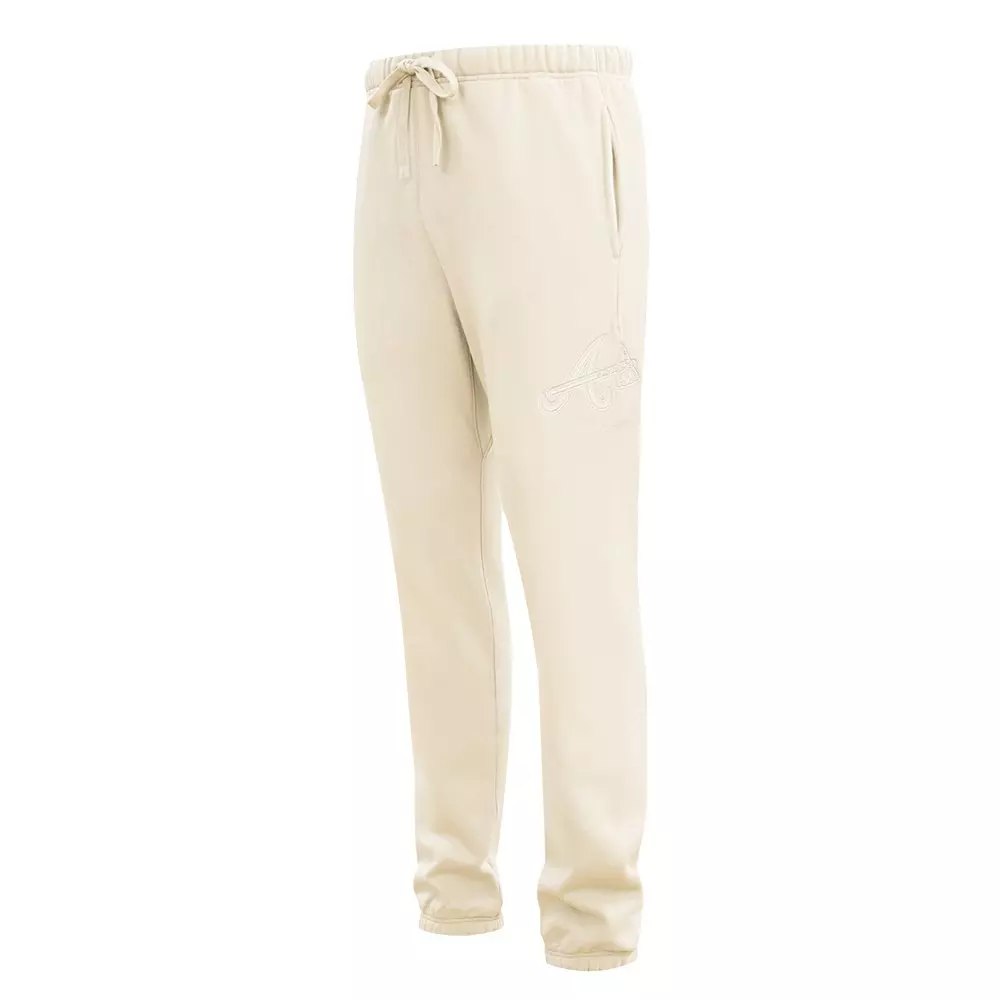 Pro Standard Men's MLB Atlanta Braves Neutral Sweatpants - CREAM