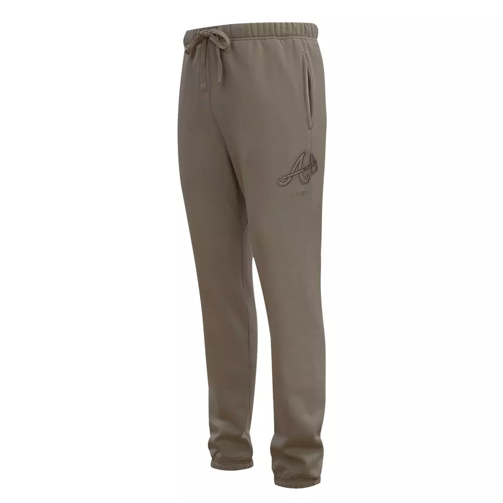 Pro Standard Men's MLB Atlanta Braves Neutral Sweatpants - DK BROWN