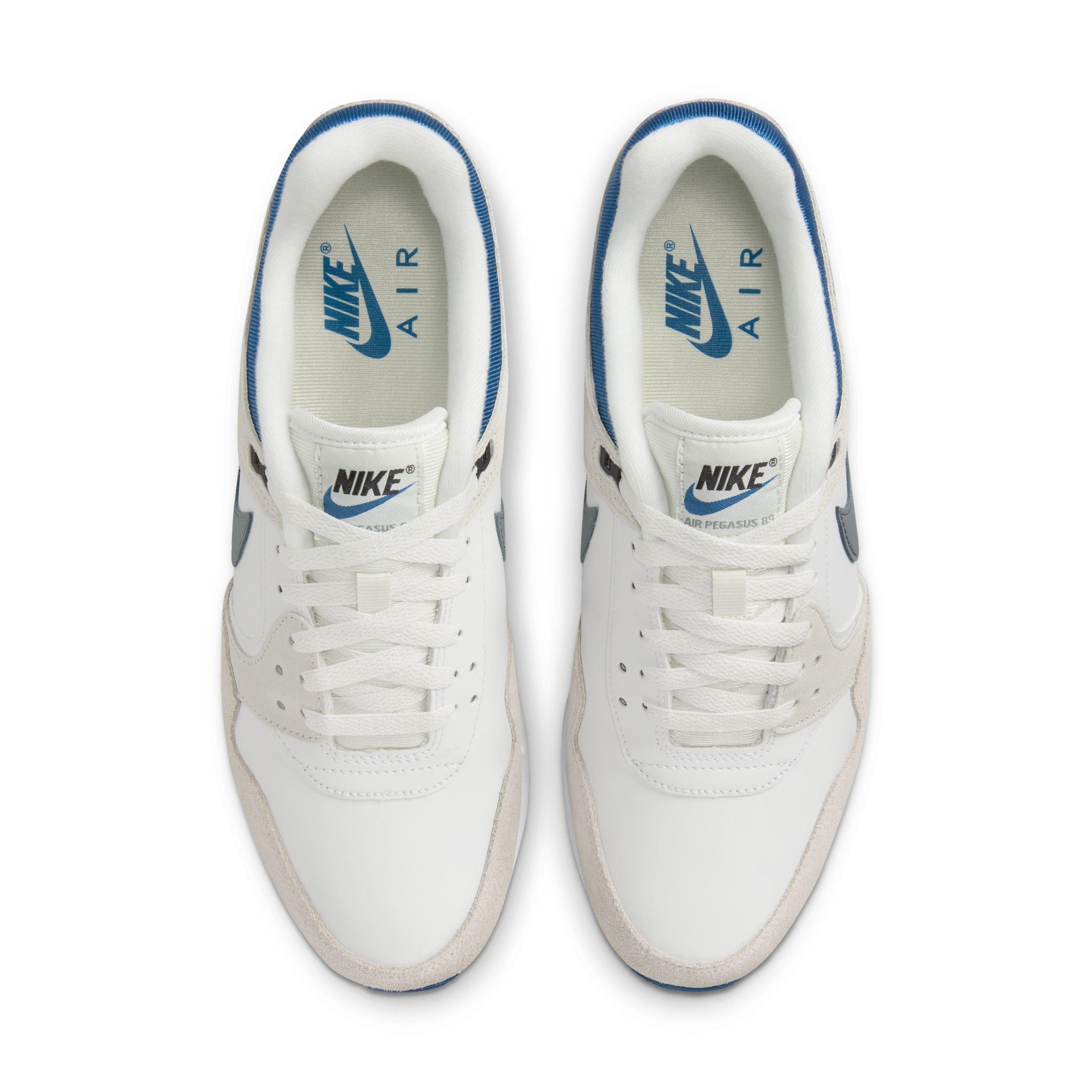 Nike Air Pegasus '89 "Summit White/Industrial Blue/Phantom/Cool Grey" Men's Shoe - WHITE/BLUE/PHANTOM/GREY Thumbnail View 4