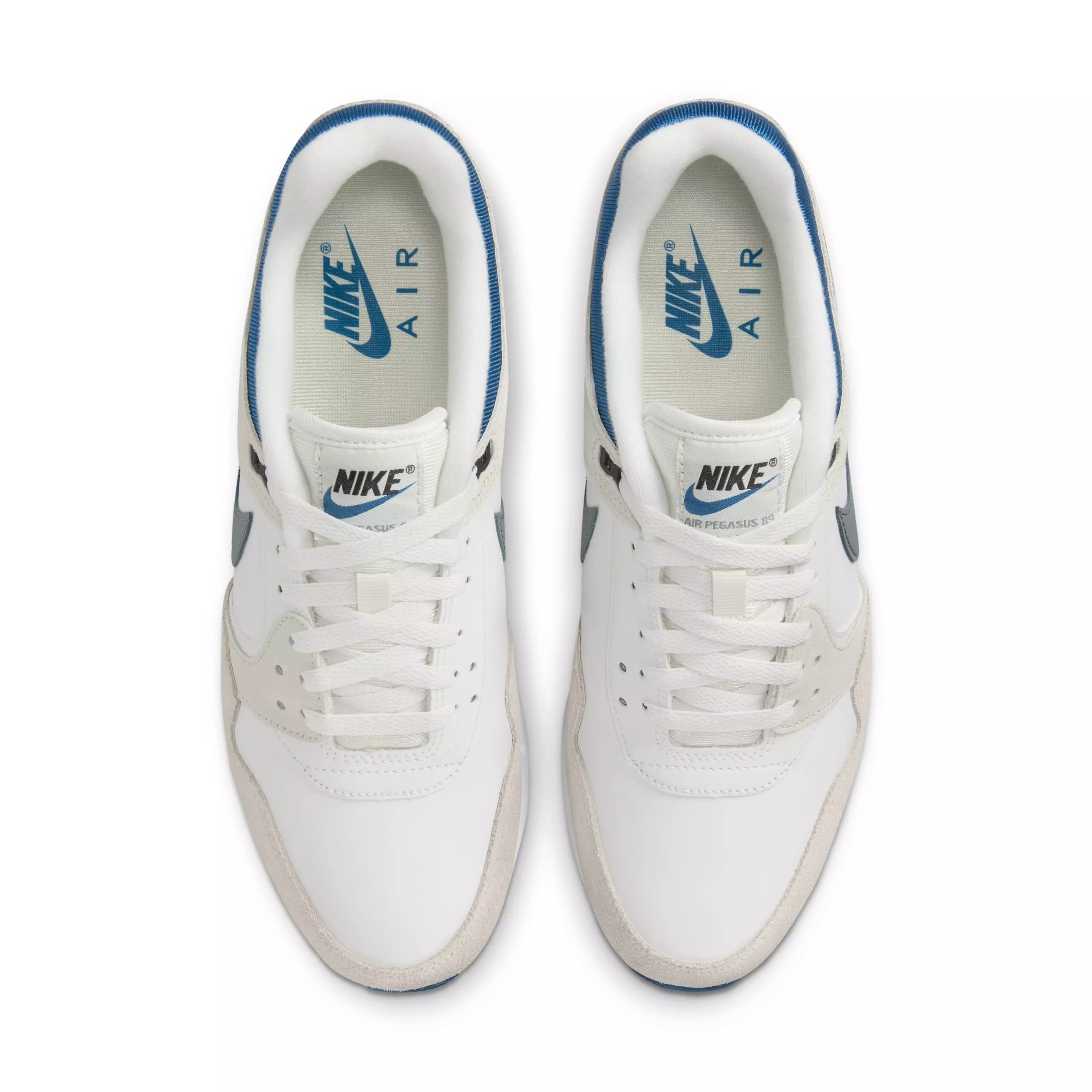 Nike Air Pegasus '89 "Summit White/Industrial Blue/Phantom/Cool Grey" Men's Shoe - WHITE/BLUE/PHANTOM/GREY