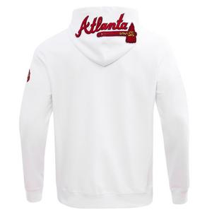 Pro Standard Men's MLB Atlanta Braves Classic Chenille Full-Zip Hooded Jacket