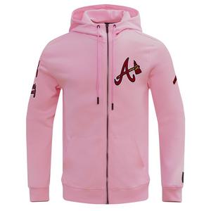 Pro Standard Men's MLB Atlanta Braves Classic Chenille Full-Zip Hooded Jacket