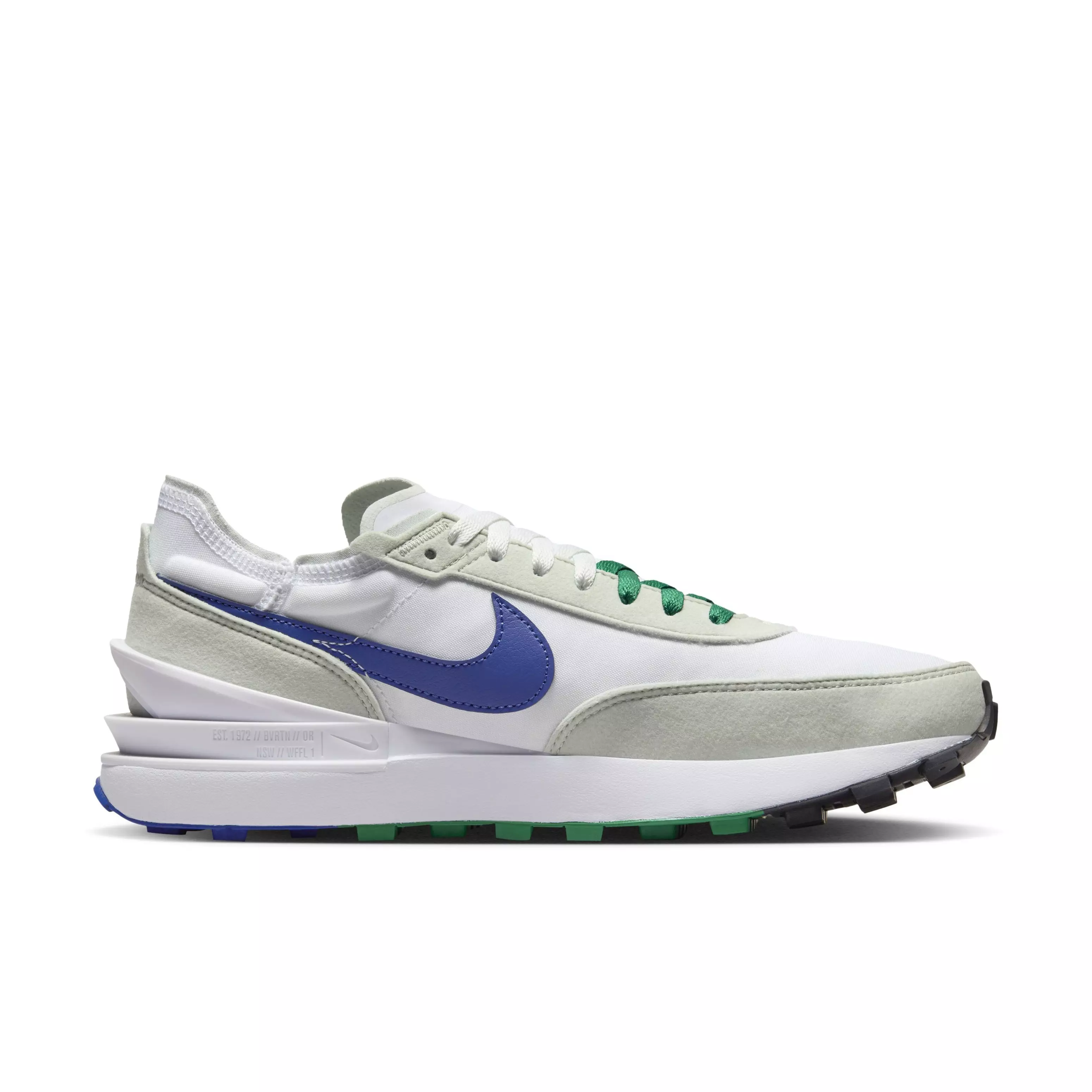 Nike Waffle One "White/Light Silver/Malachite/Deep Royal Blue" Men's Shoe - WHITE/SILVER/MALACHITE/ROYAL