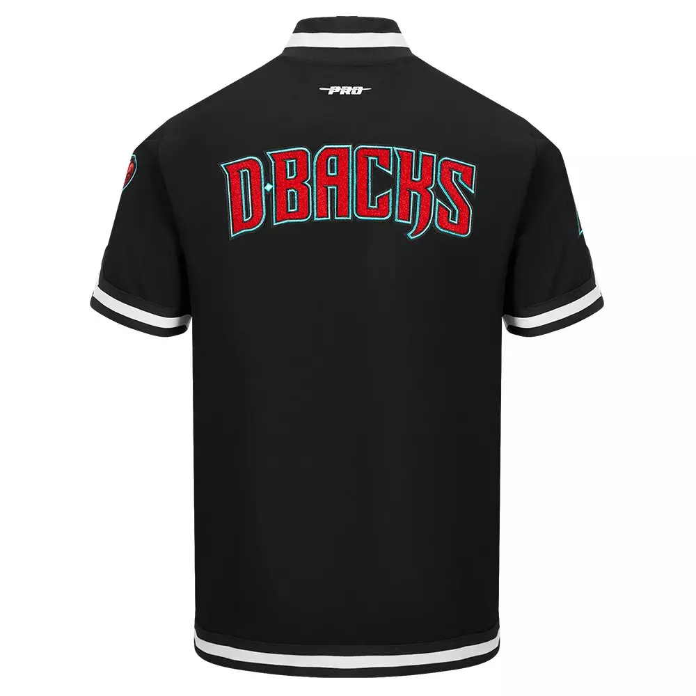 Pro Standard Men's MLB Arizona Diamondbacks Classic Warm Up Jacket - Black - BLACK