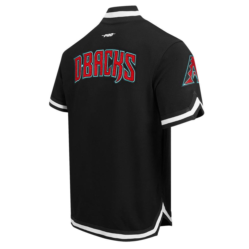 Pro Standard Men's MLB Arizona Diamondbacks Classic Warm Up Jacket - Black - BLACK Thumbnail View 4