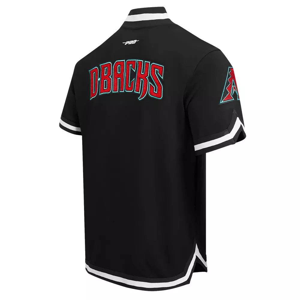 Pro Standard Men's MLB Arizona Diamondbacks Classic Warm Up Jacket - Black - BLACK