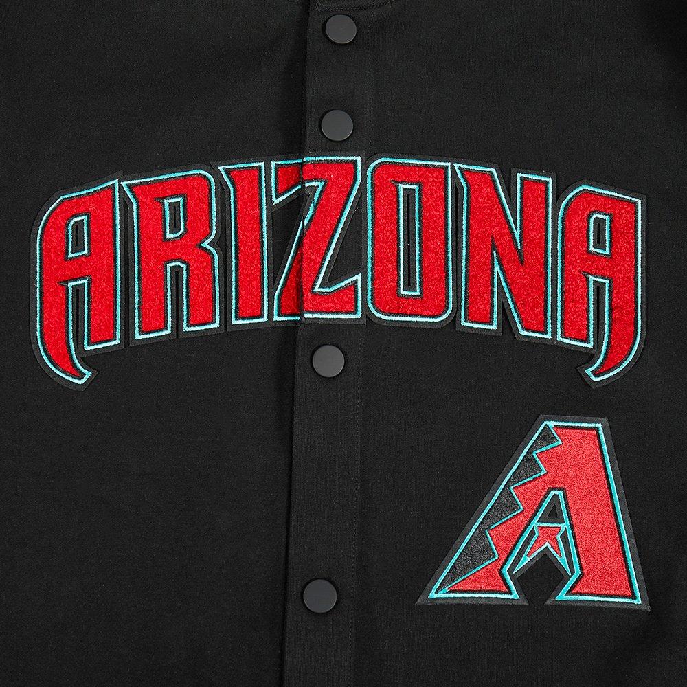 Pro Standard Men's MLB Arizona Diamondbacks Classic Warm Up Jacket - Black - BLACK Thumbnail View 5
