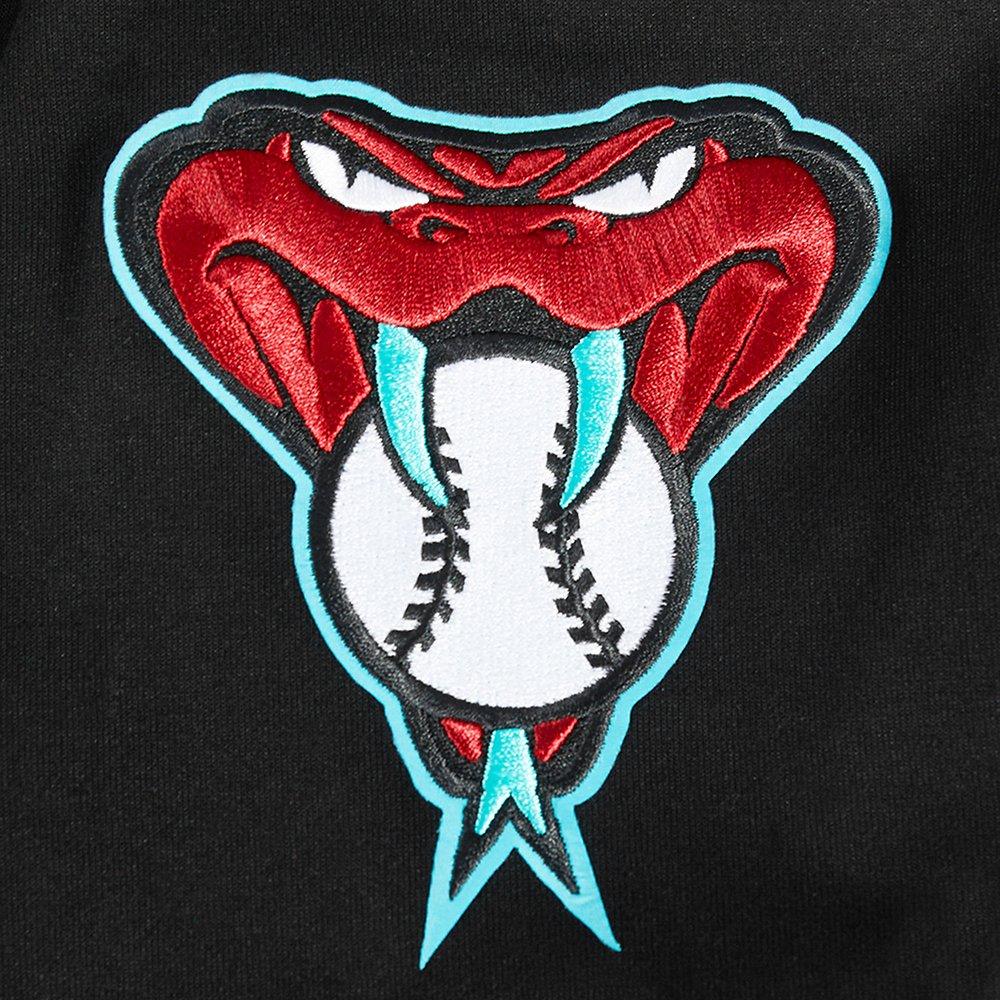 Pro Standard Men's MLB Arizona Diamondbacks Classic Warm Up Jacket - Black - BLACK Thumbnail View 7