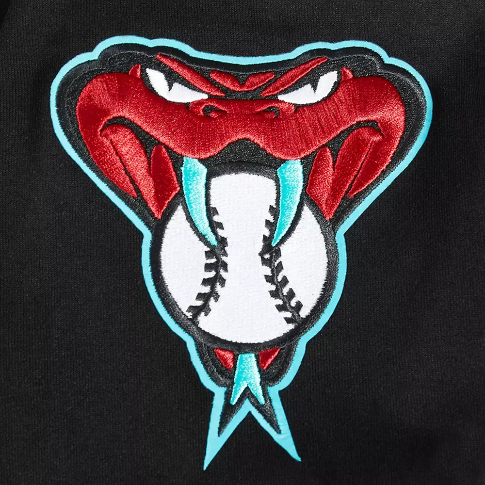 Pro Standard Men's MLB Arizona Diamondbacks Classic Warm Up Jacket - Black - BLACK