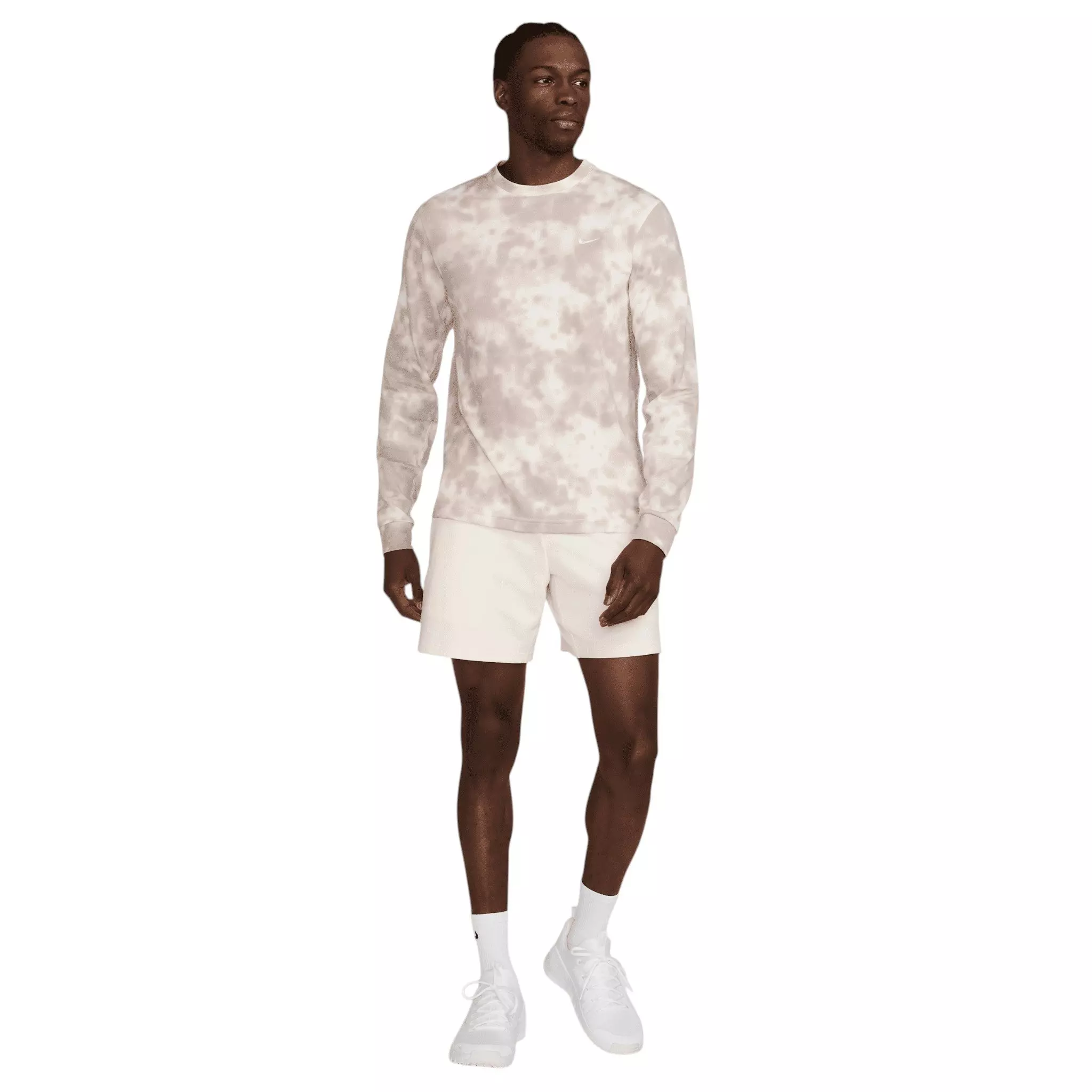 Nike Men's Primary Dri-FIT Long Sleeve Fitness Top - Cream - CREAM