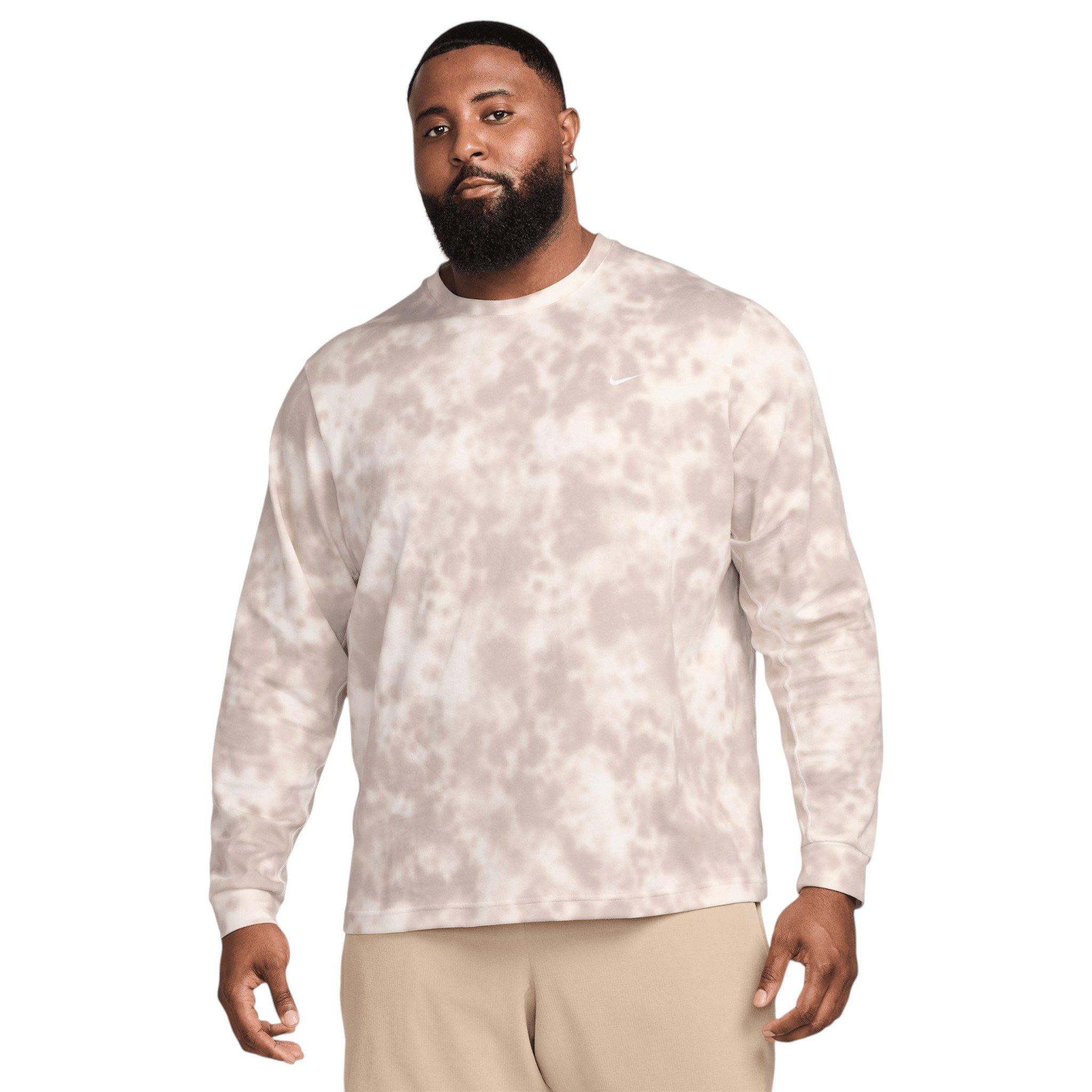 Nike Men's Primary Dri-FIT Long Sleeve Fitness Top - Cream - CREAM