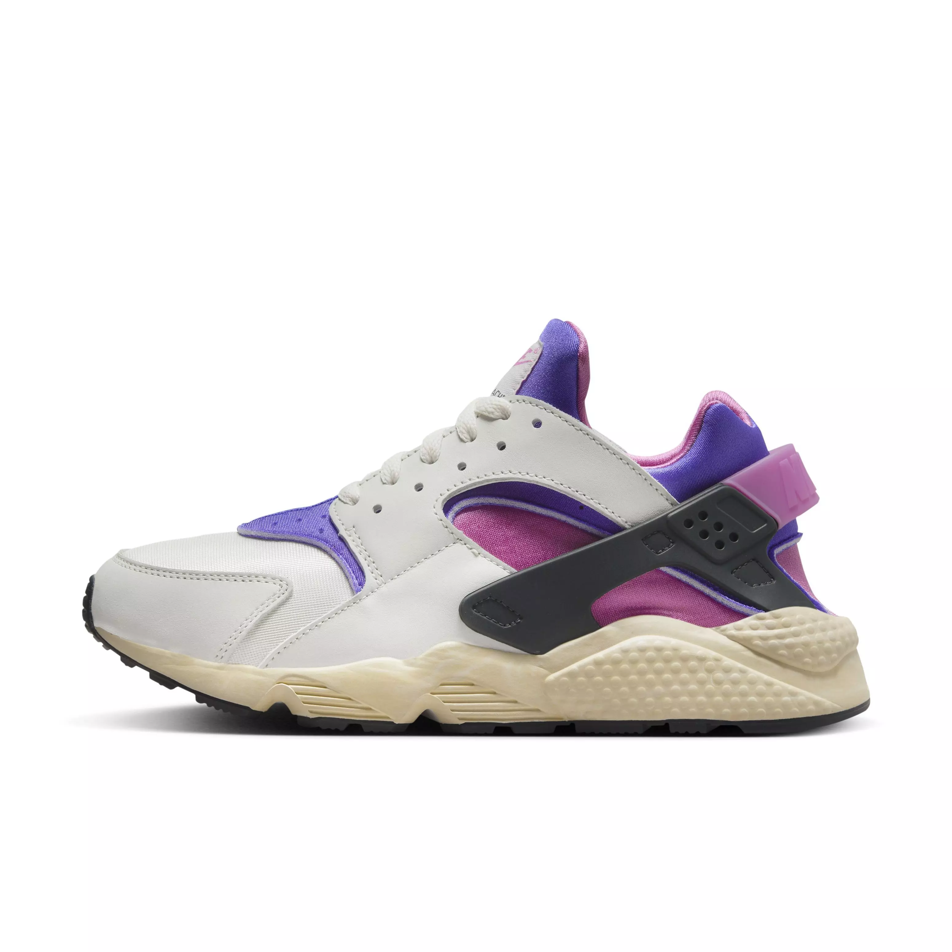 Nike Air Huarache Premium "Phantom/Sail/Blue Joy/Anthracite" Men's Shoe - GREY/PINK/PURPLE