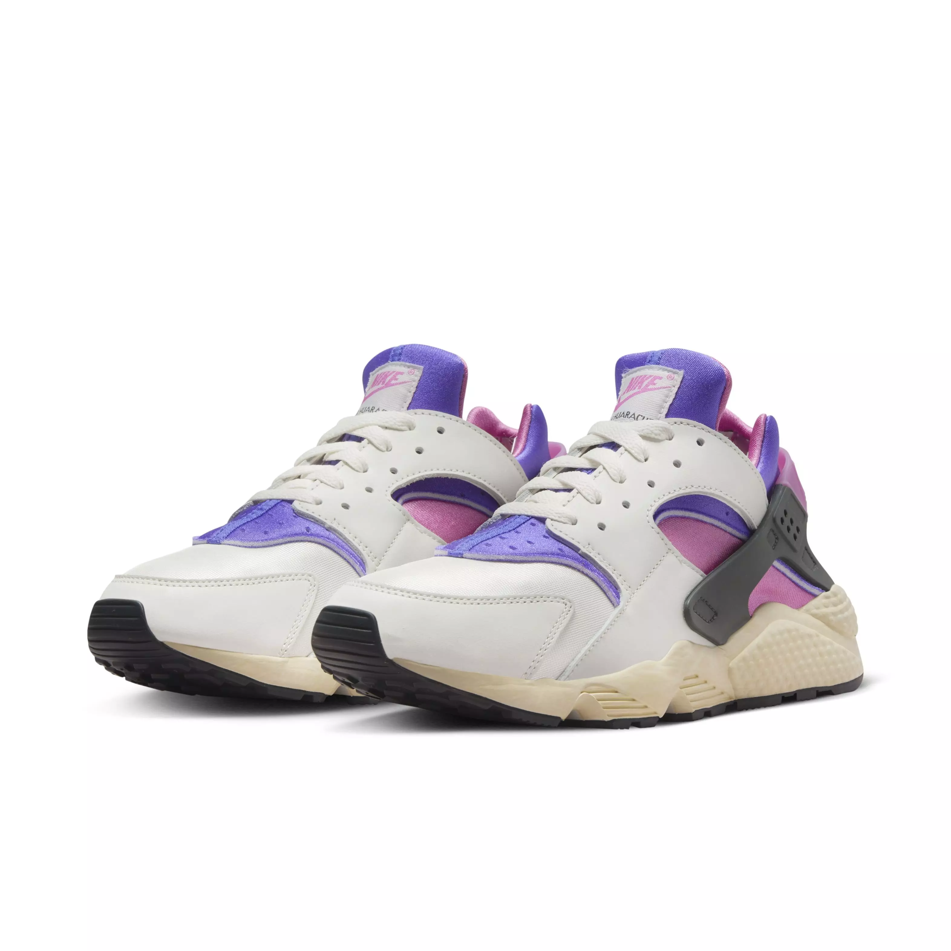 Nike Air Huarache Premium "Phantom/Sail/Blue Joy/Anthracite" Men's Shoe - GREY/PINK/PURPLE
