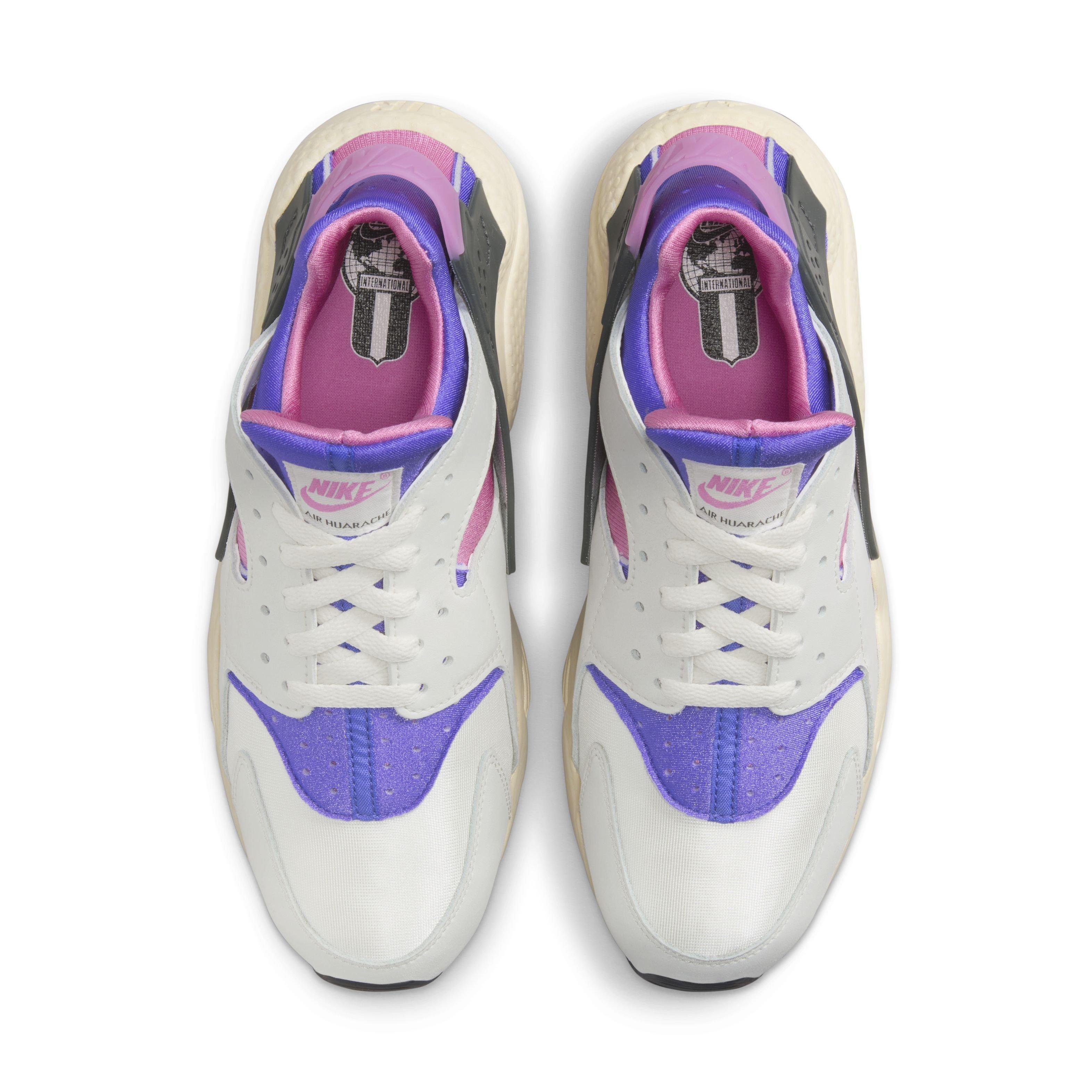 Nike Air Huarache Premium "Phantom/Sail/Blue Joy/Anthracite" Men's Shoe - GREY/PINK/PURPLE Thumbnail View 4