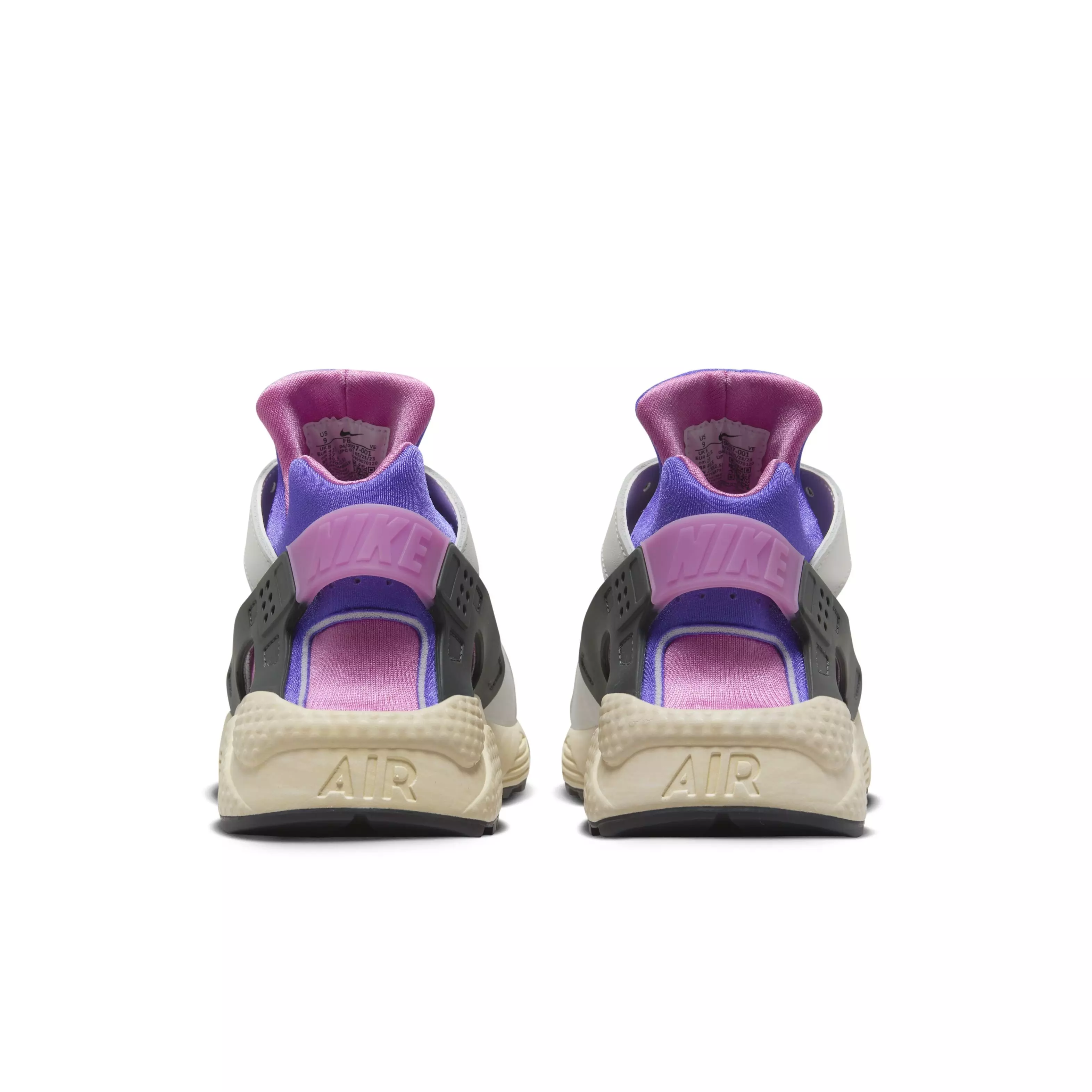 Nike Air Huarache Premium "Phantom/Sail/Blue Joy/Anthracite" Men's Shoe - GREY/PINK/PURPLE