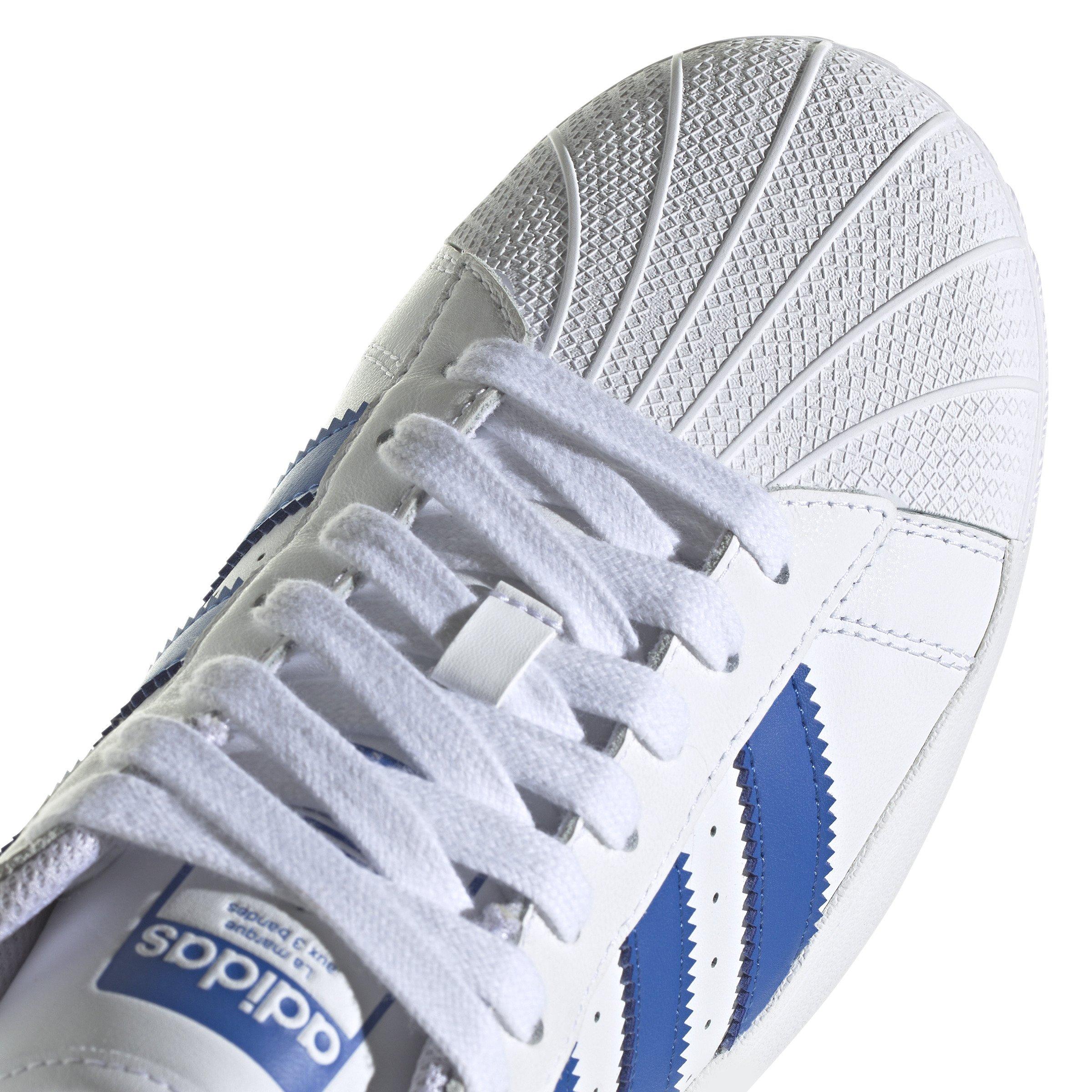 adidas Originals Superstar White/Blue/Ftwr Hibbett XLG Shoe Gear White\