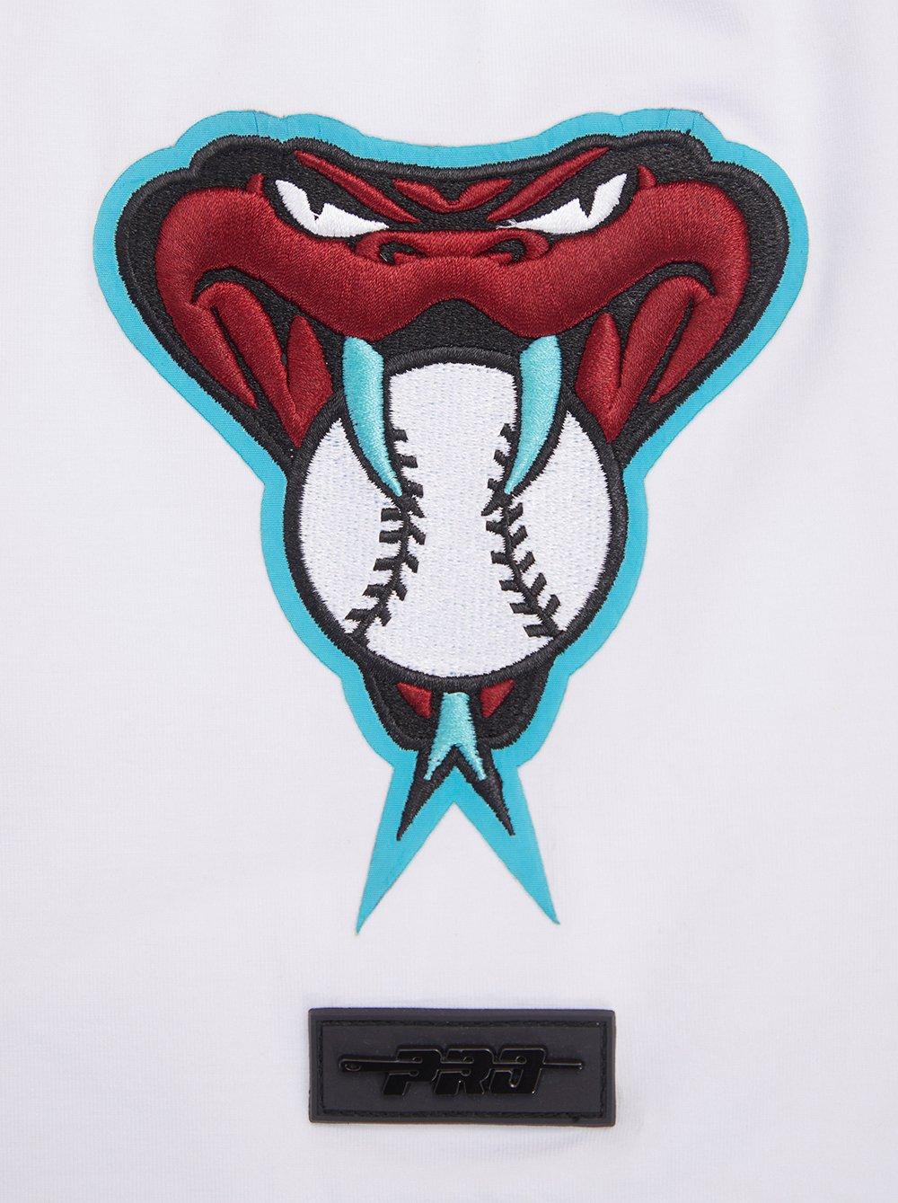 Pro Standard Men's MLB Arizona Diamondbacks Classic Chenille Top - WHITE Thumbnail View 7